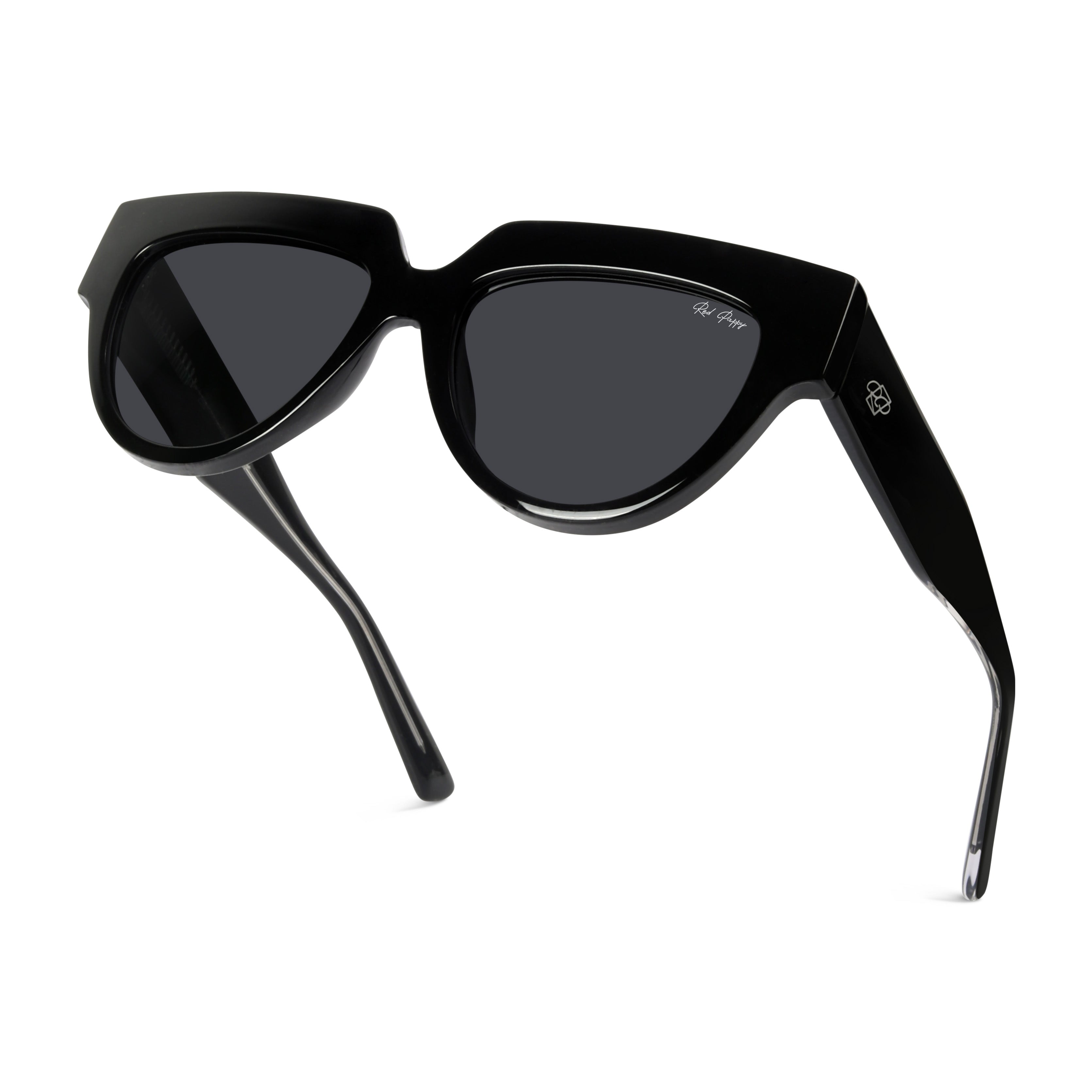 Sunscape Black Polarized Round Sunglasses