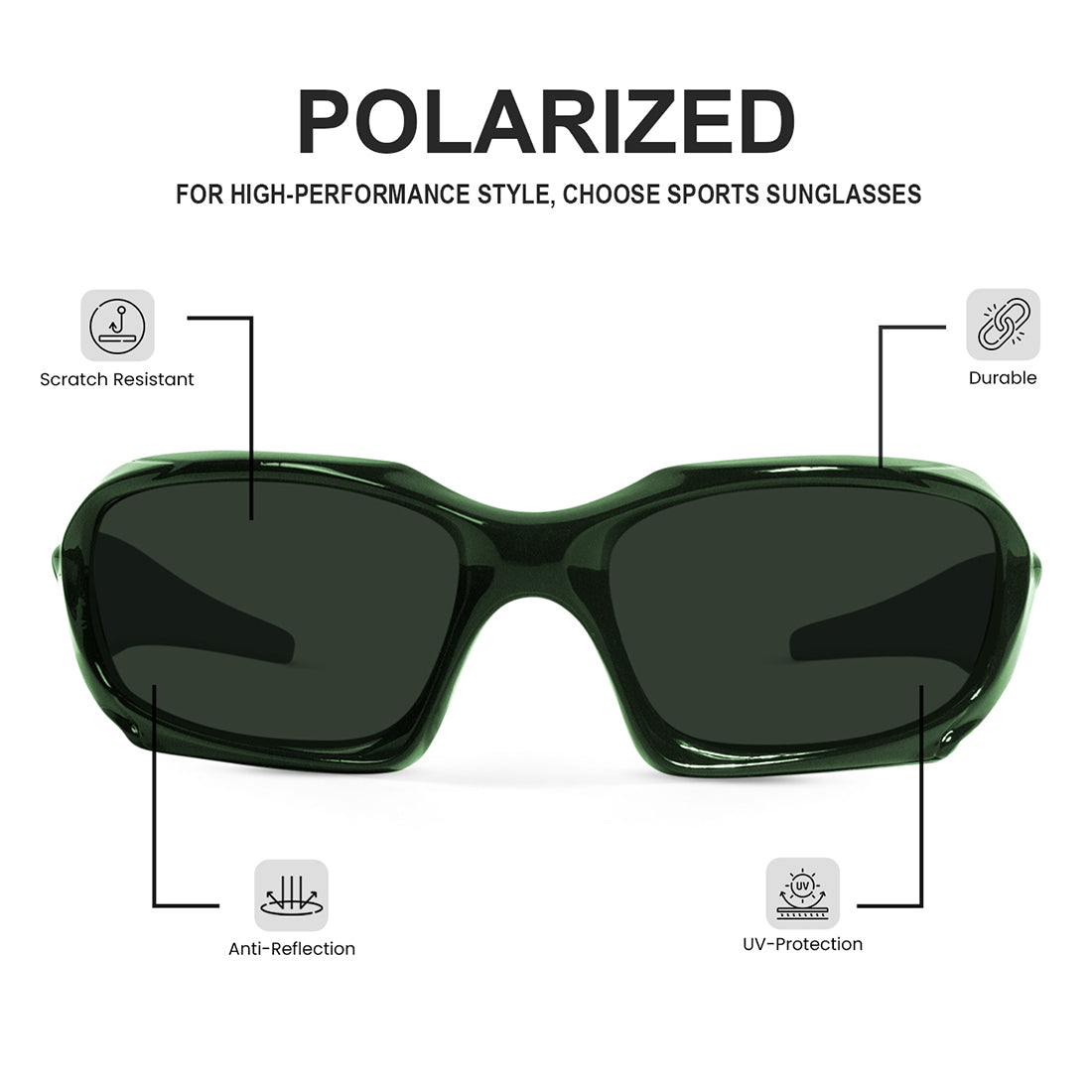 Fresh Funk Polarized Sports Sunglasses