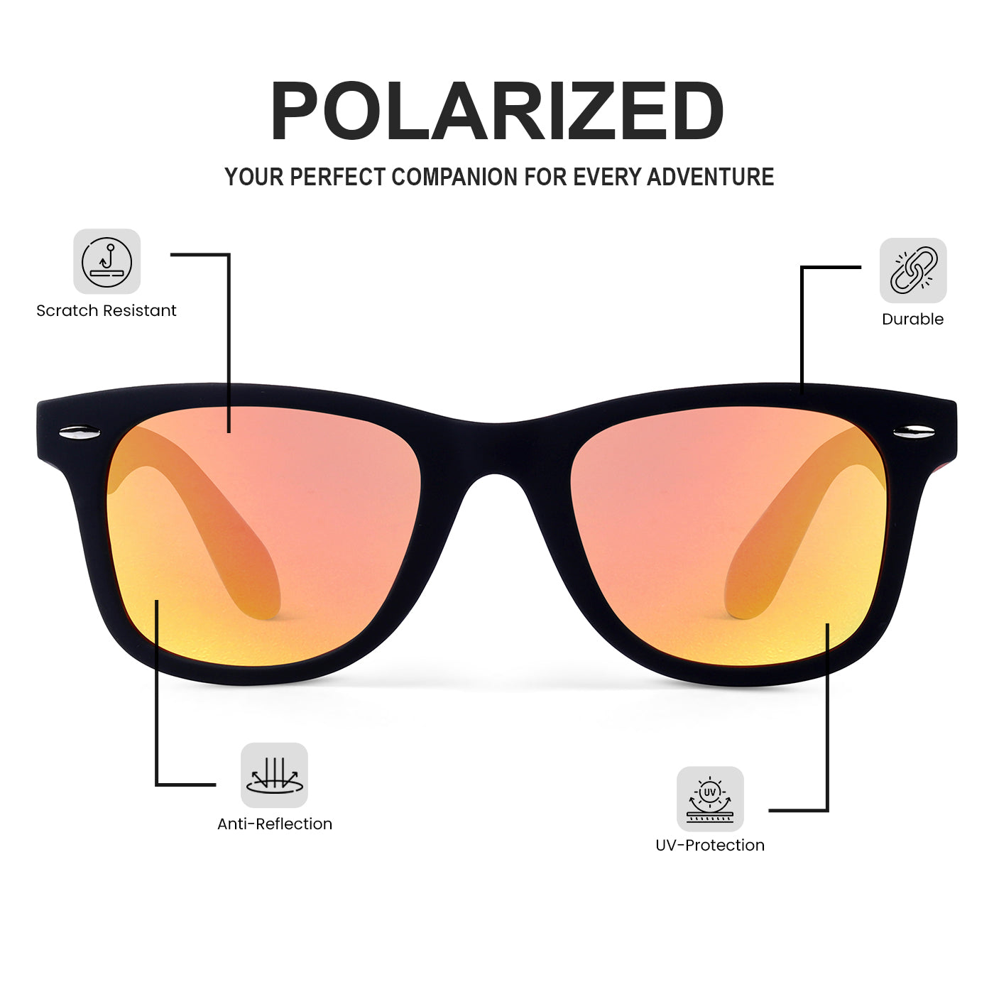 Modern Voyager Polarized Sports Sunglasses