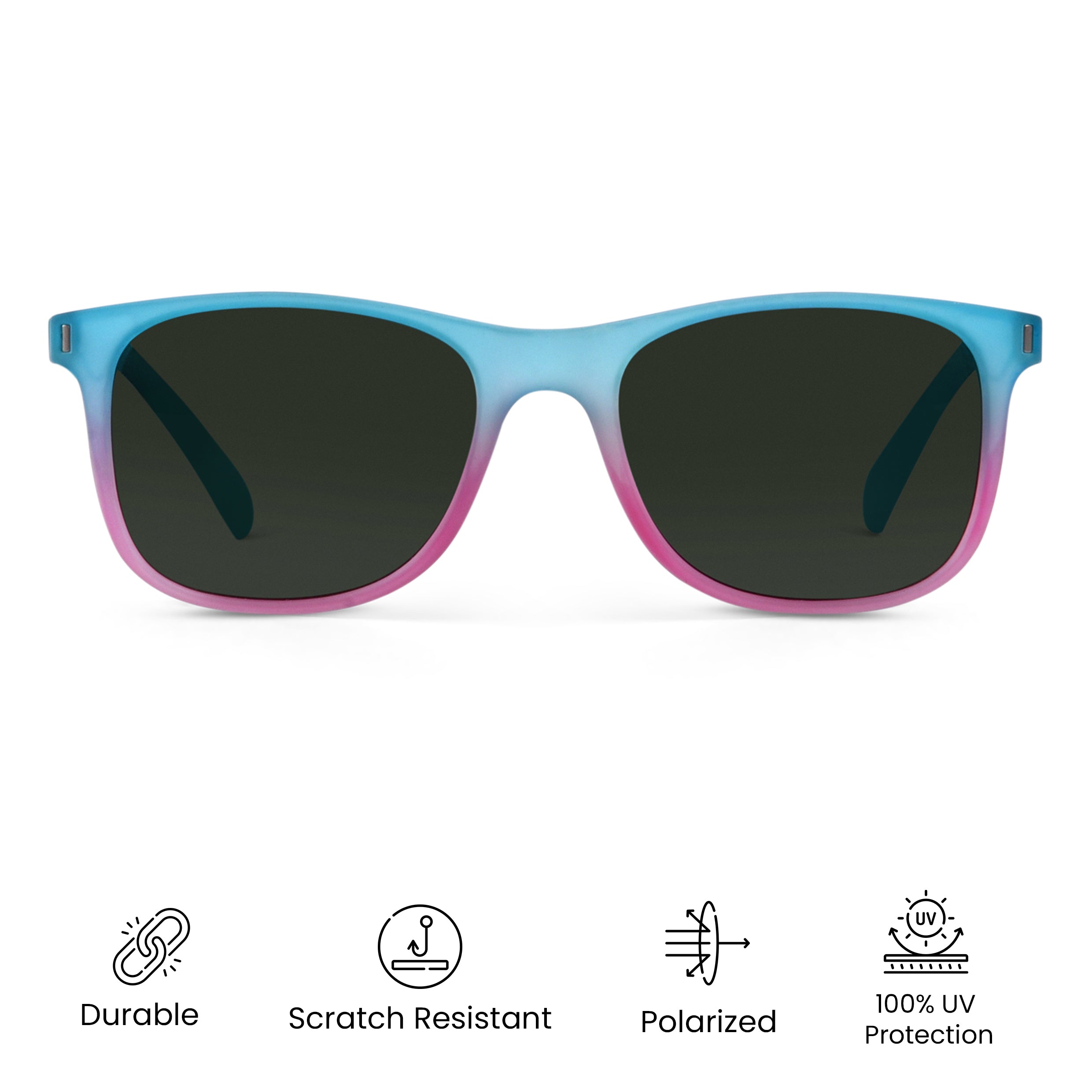 Neon Oasis Polarized Square Sunglasses