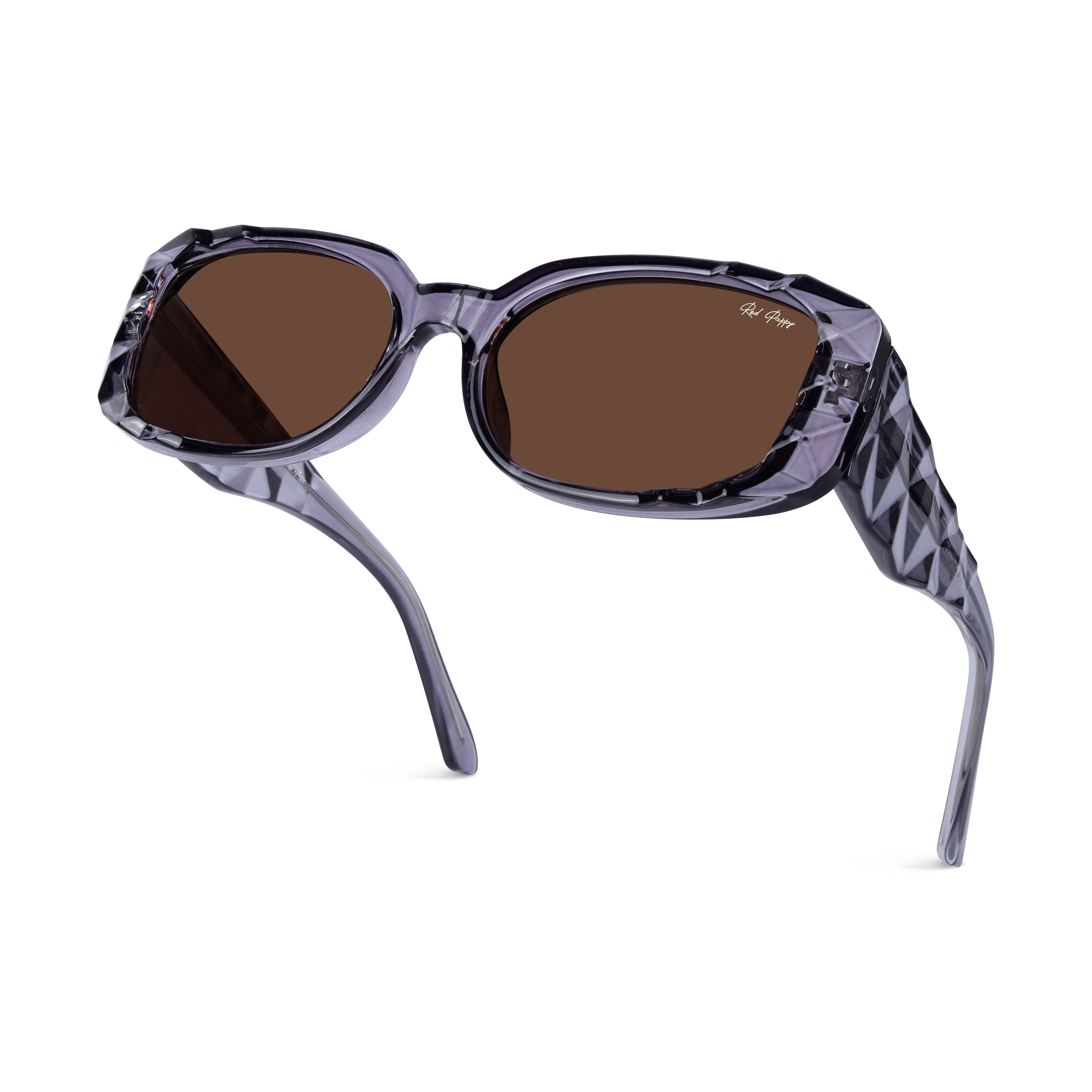Aetheris Brown Rectangle Sunglasses