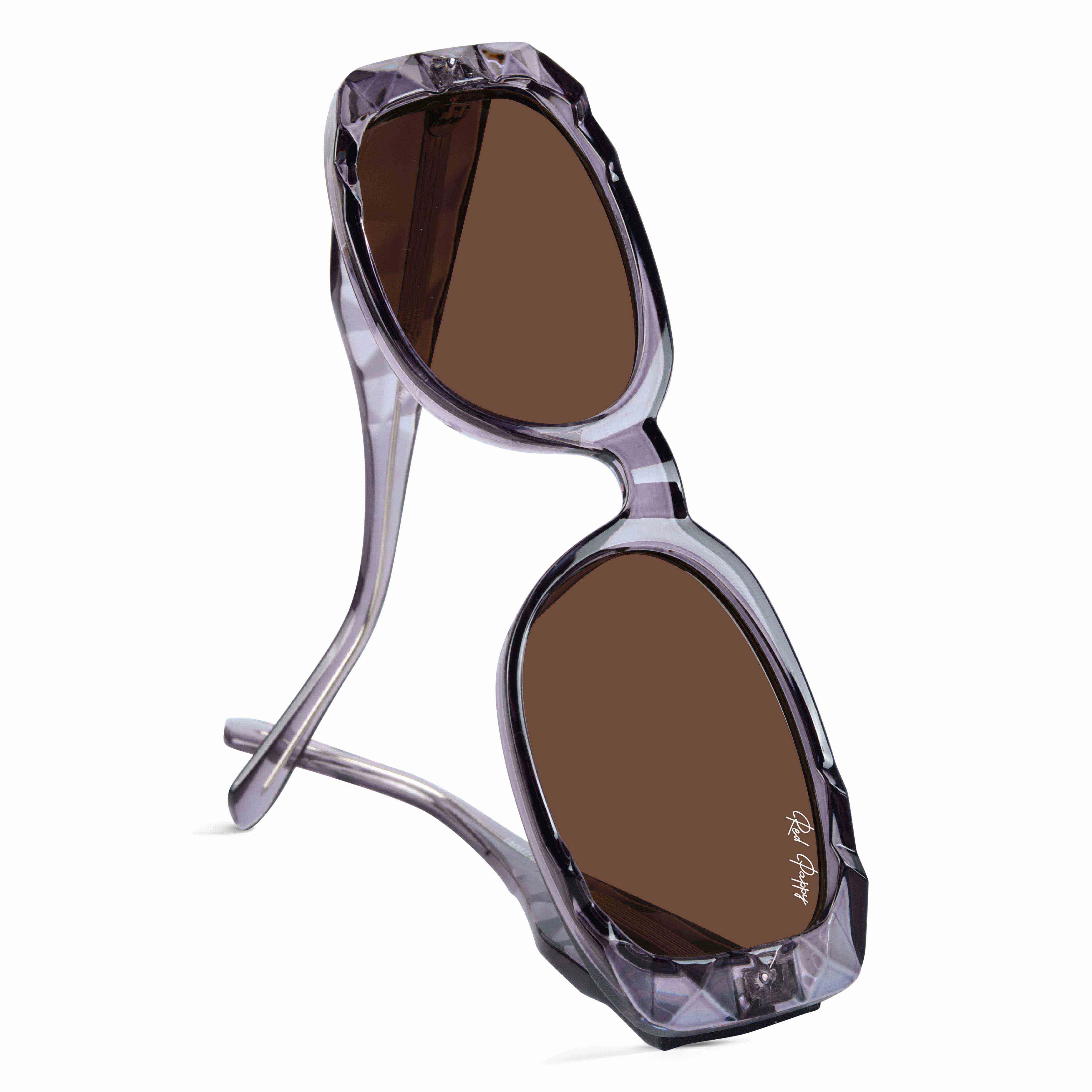 Aetheris Brown Rectangle Sunglasses