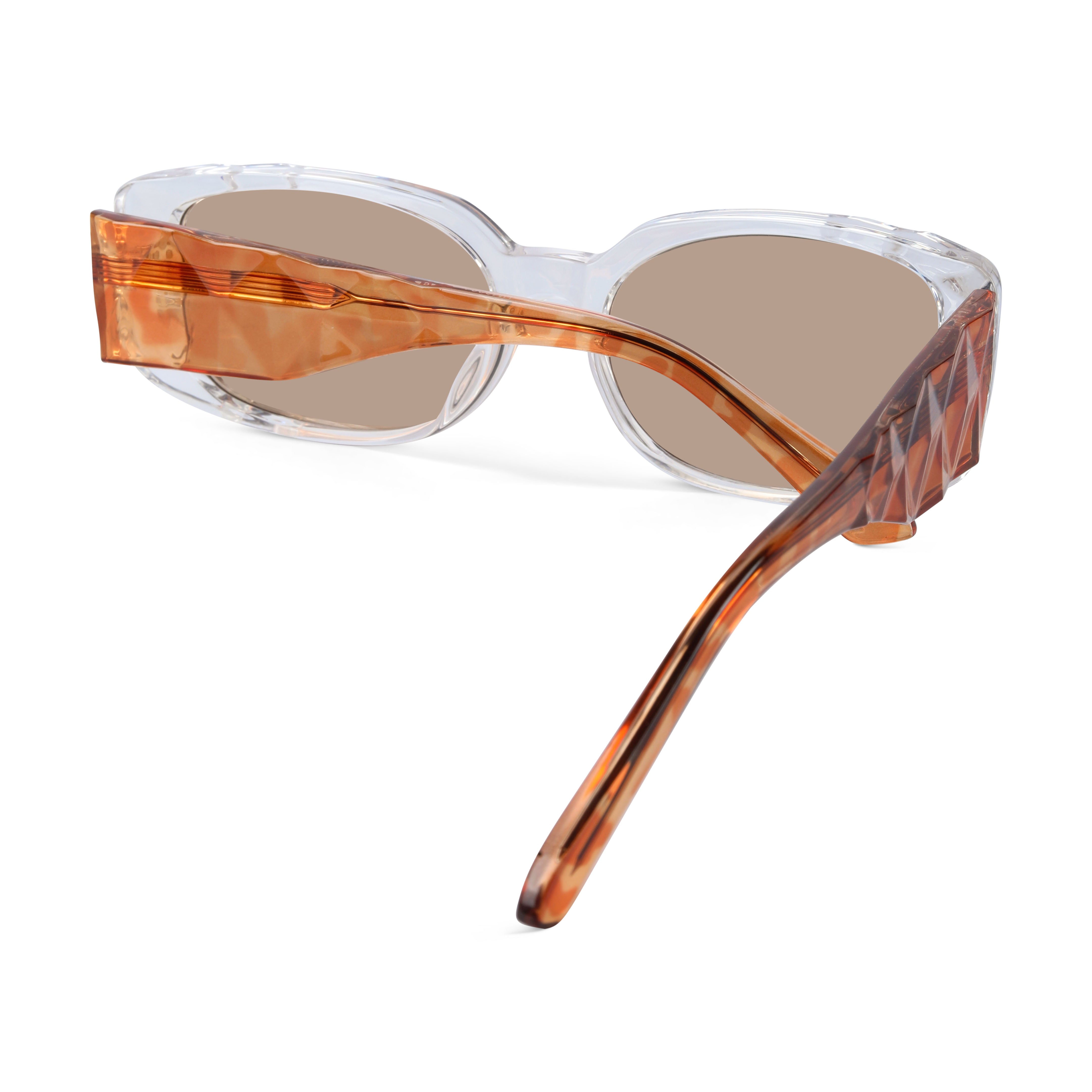 Aetheris Orange Rectangle Sunglasses