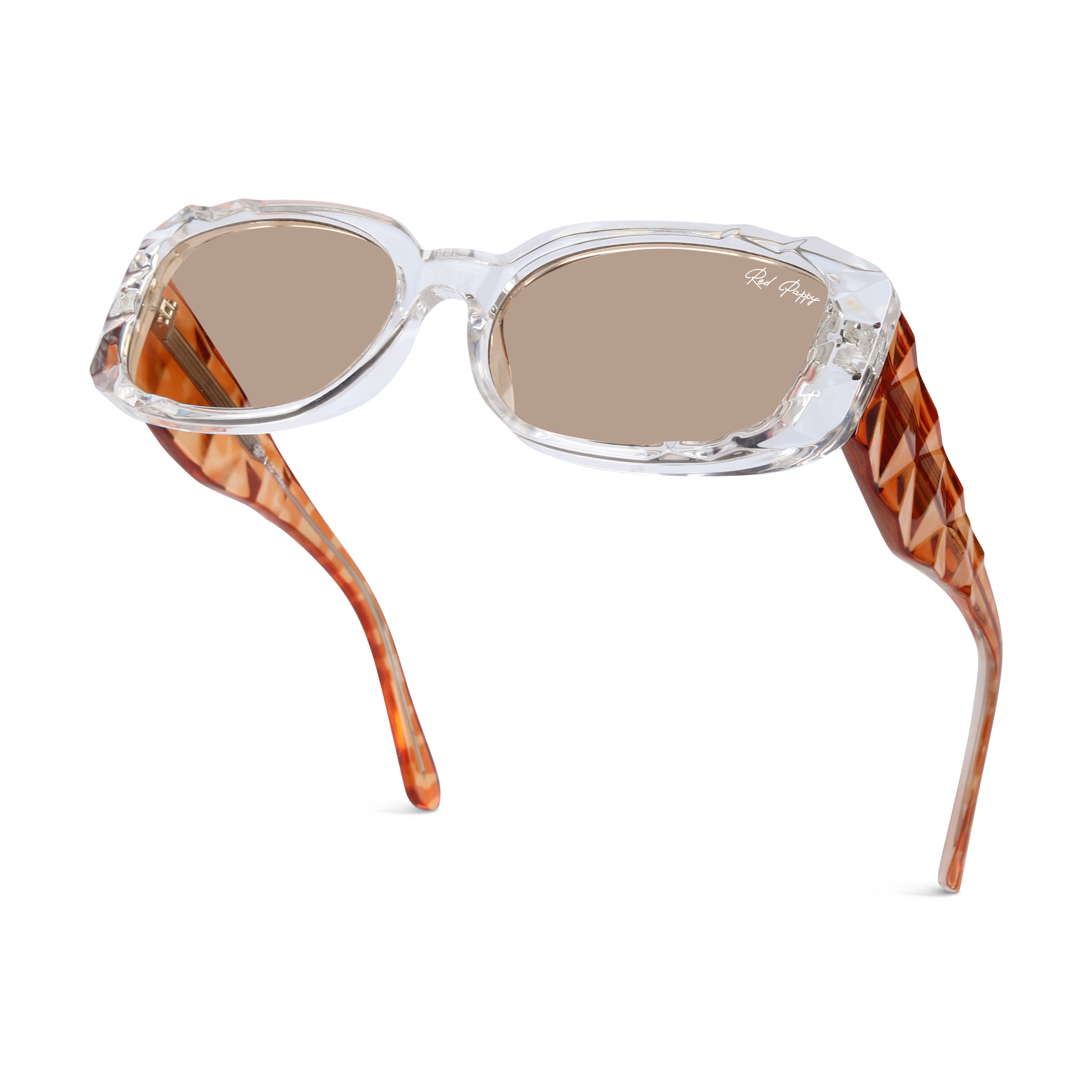 Aetheris Orange Rectangle Sunglasses