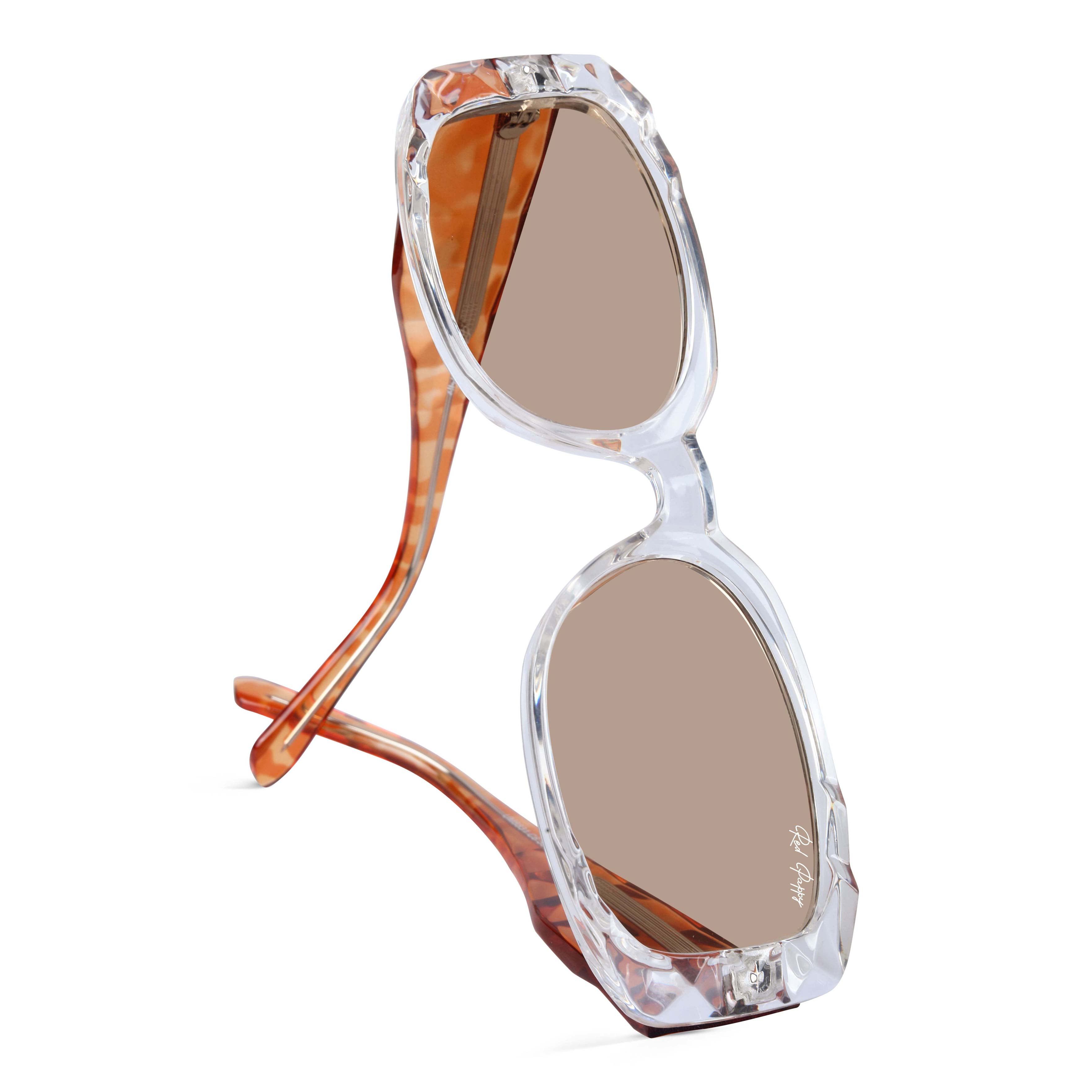 Aetheris Orange Rectangle Sunglasses