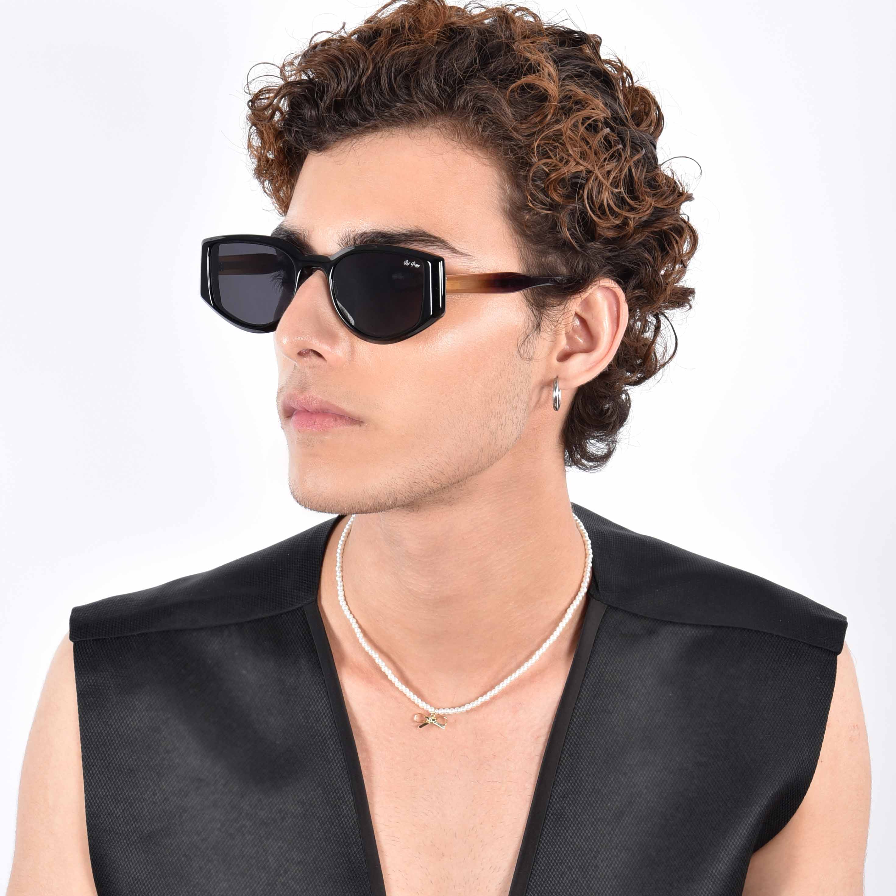 Alcove Orange Polarized Rectangle Sunglasses