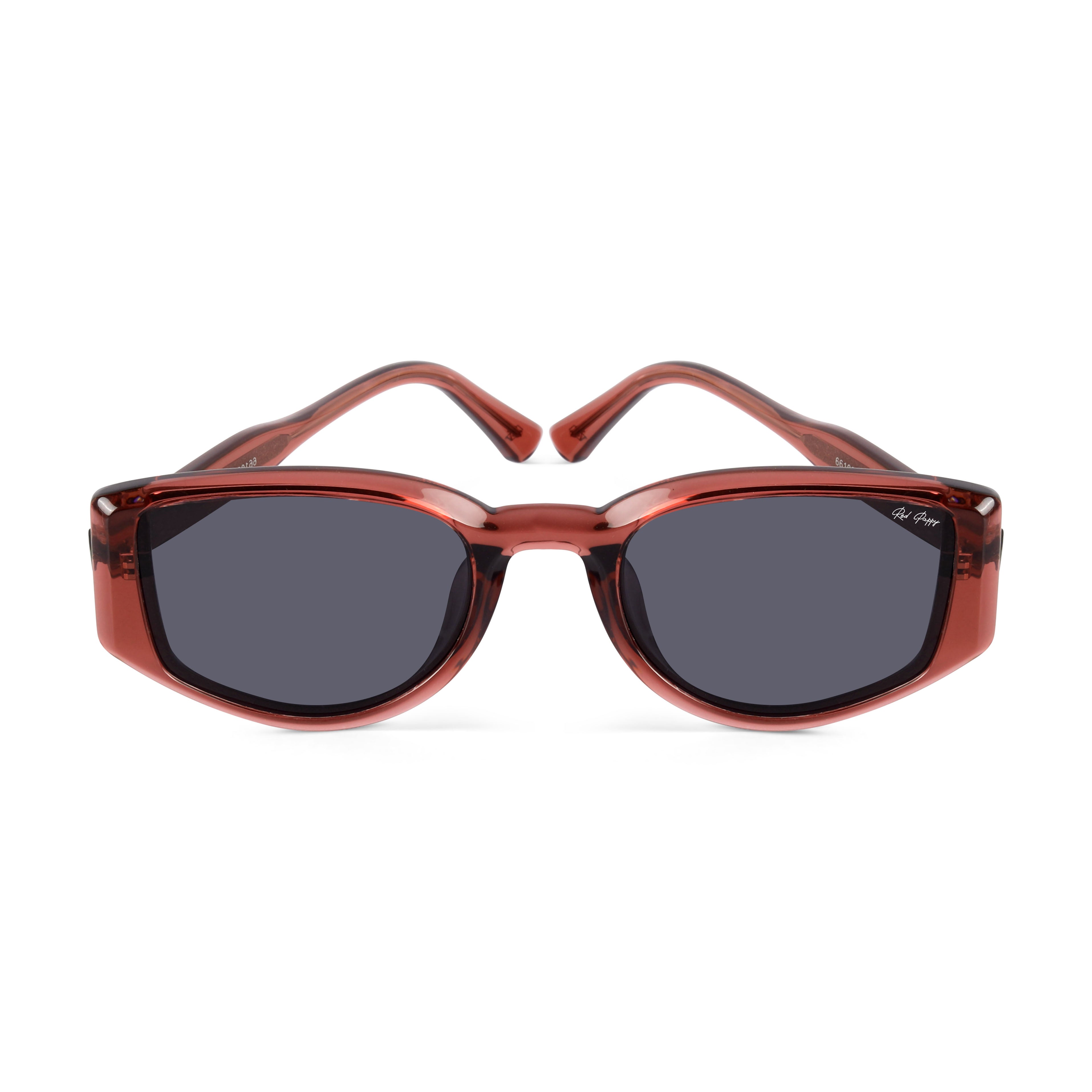 Alcove Wine Red Polarized Rectangle Sunglasses