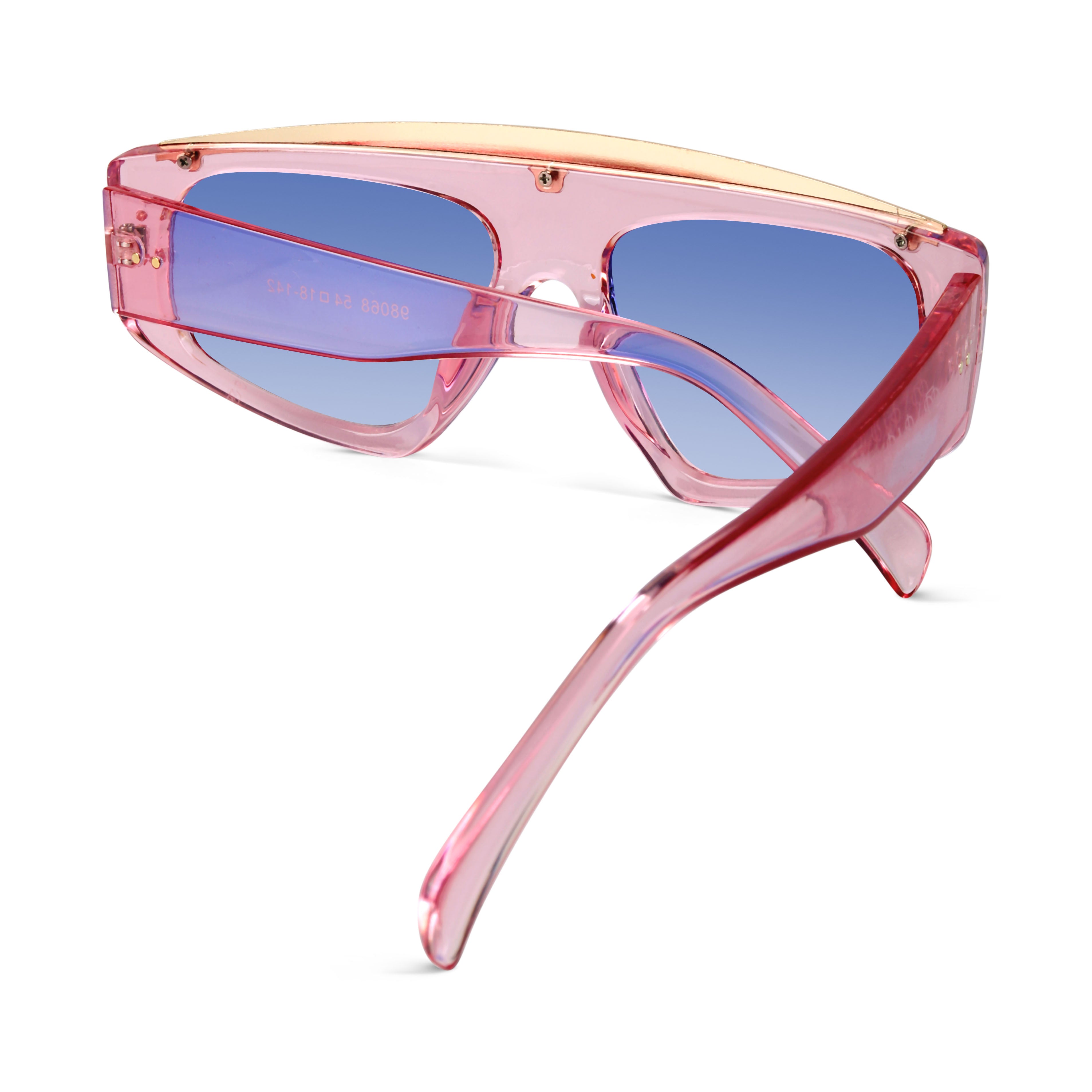 Aurion Blue Rectangle Sunglasses