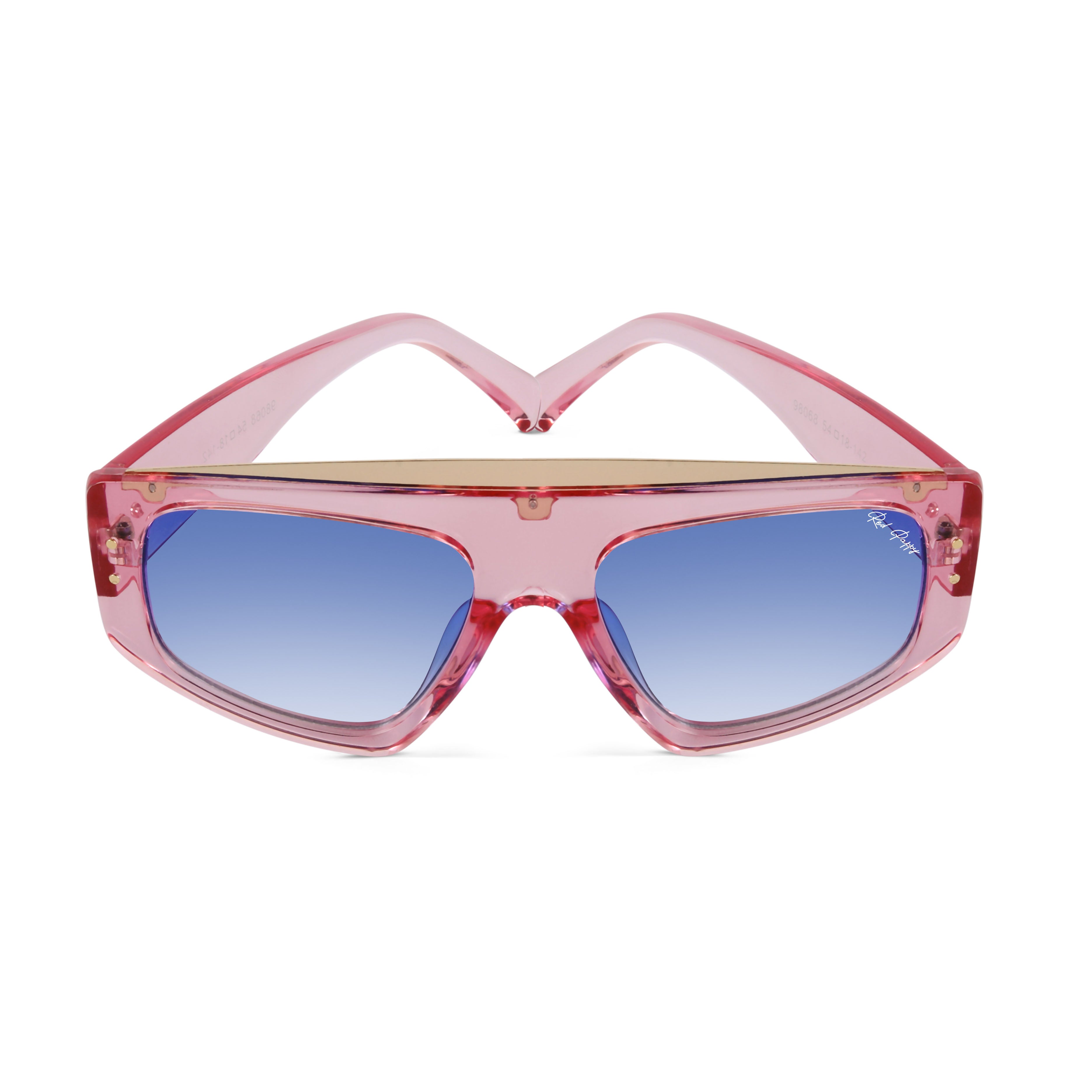 Aurion Blue Rectangle Sunglasses