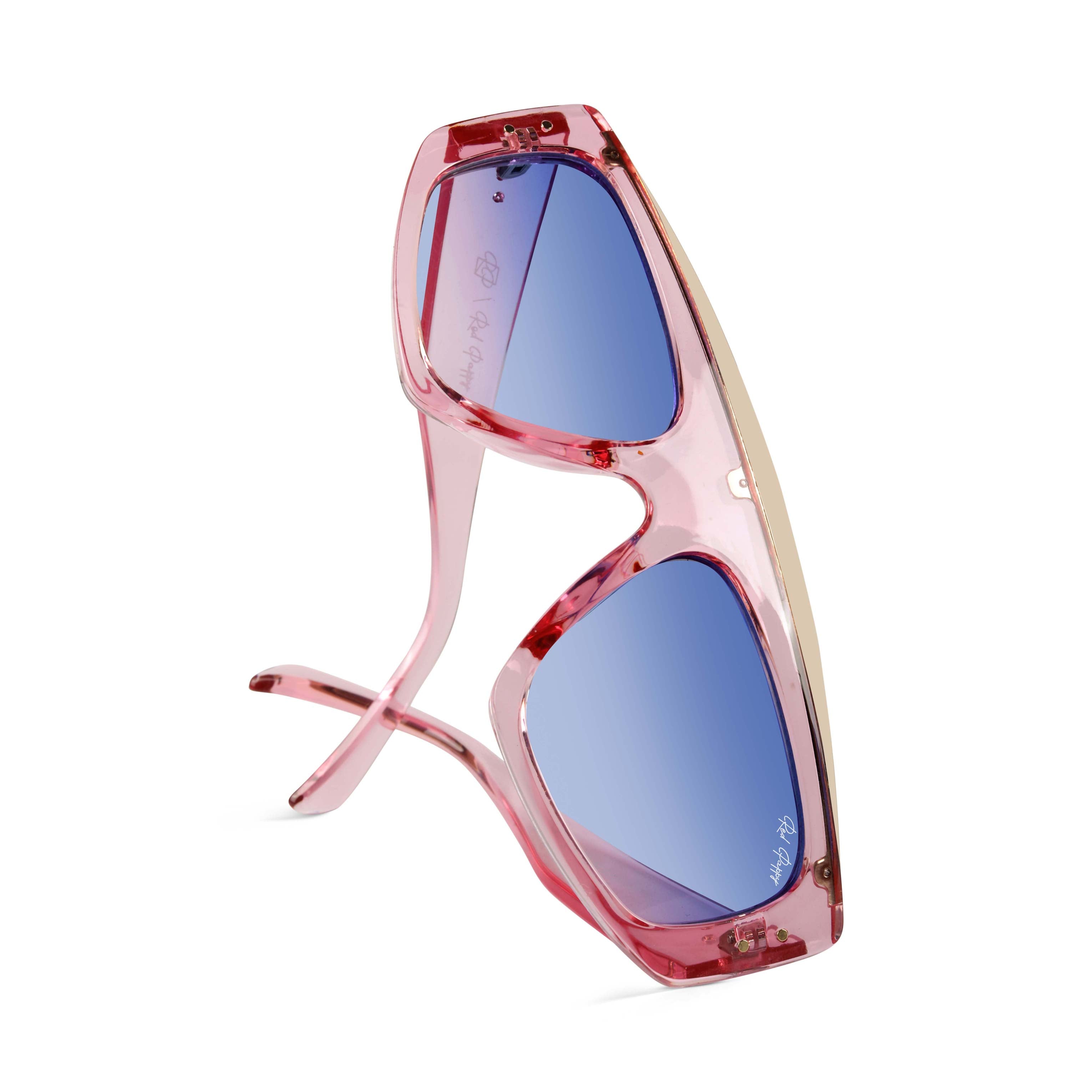 Aurion Blue Rectangle Sunglasses