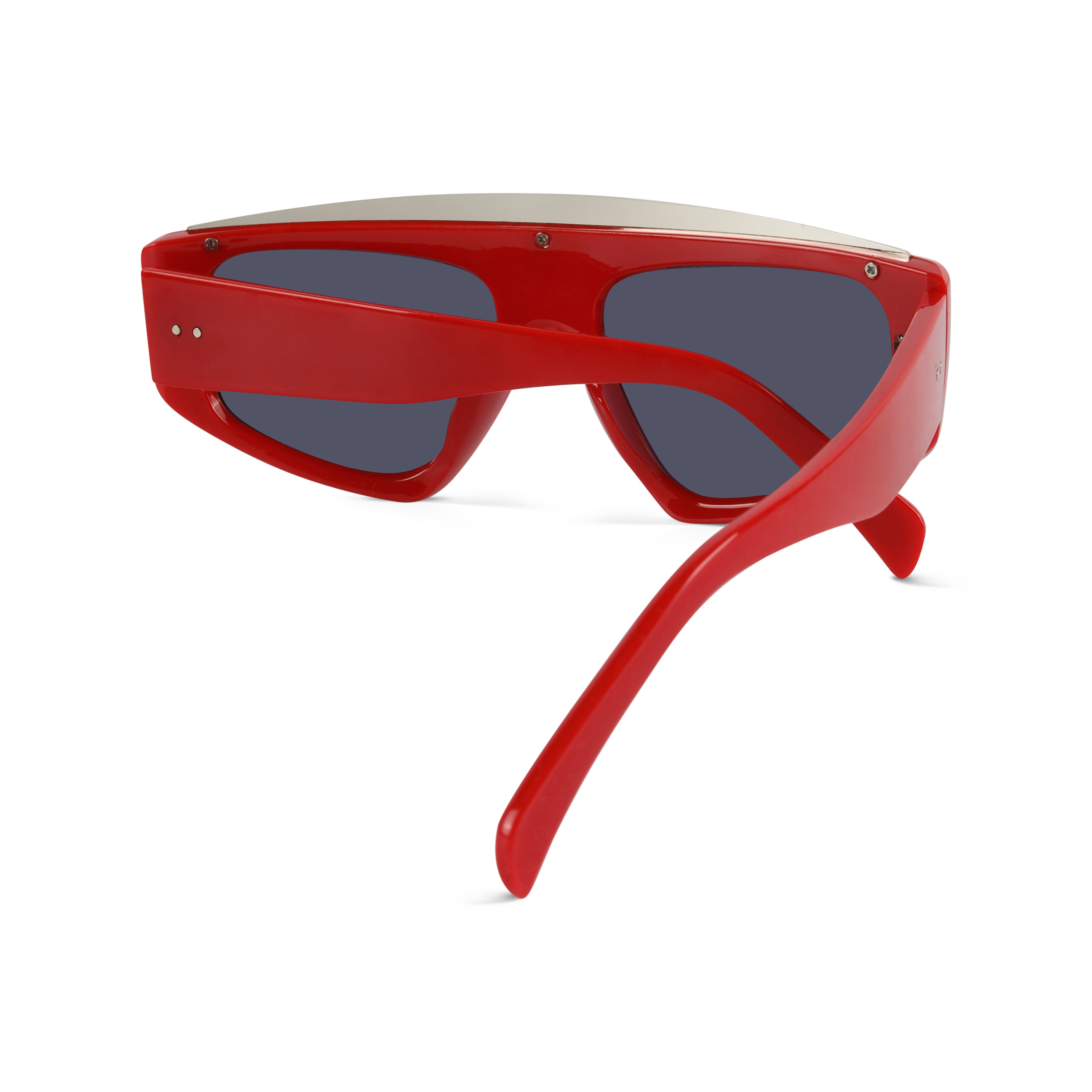 Aurion Red Rectangle Sunglasses