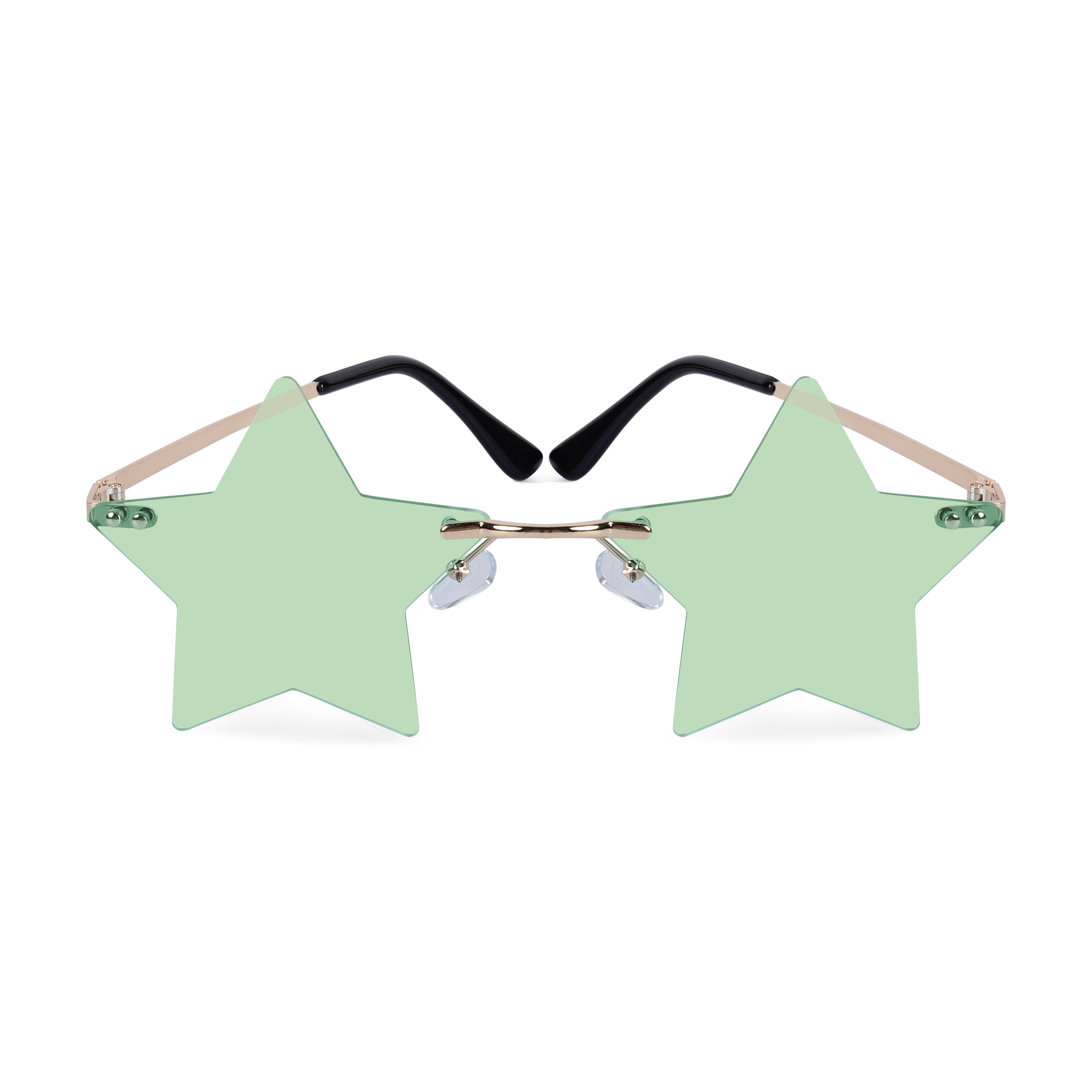 Ciel Light Green Star Sunglasses