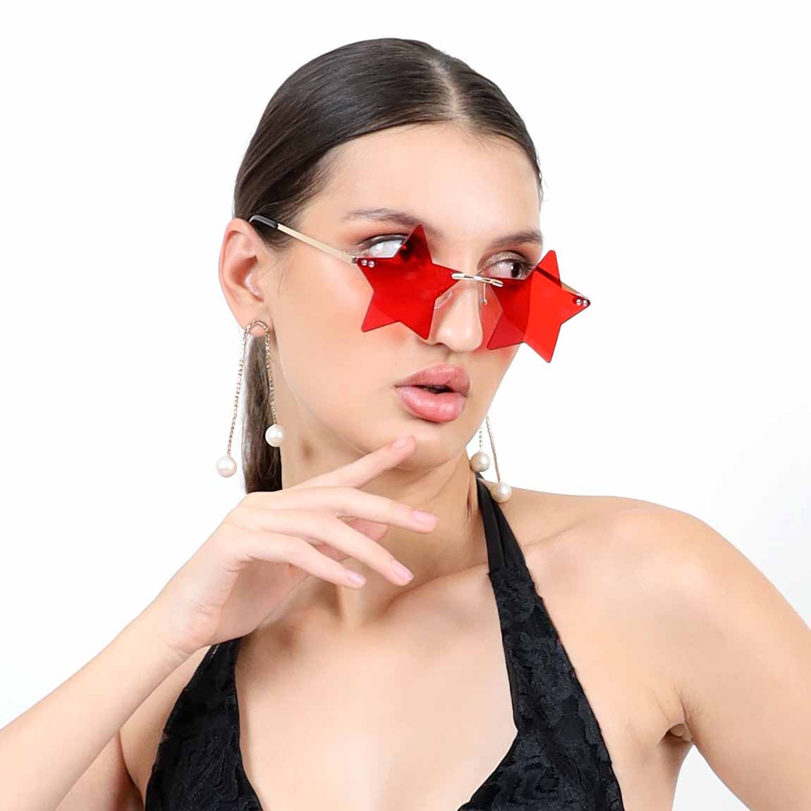 Ciel Red Star Sunglasses