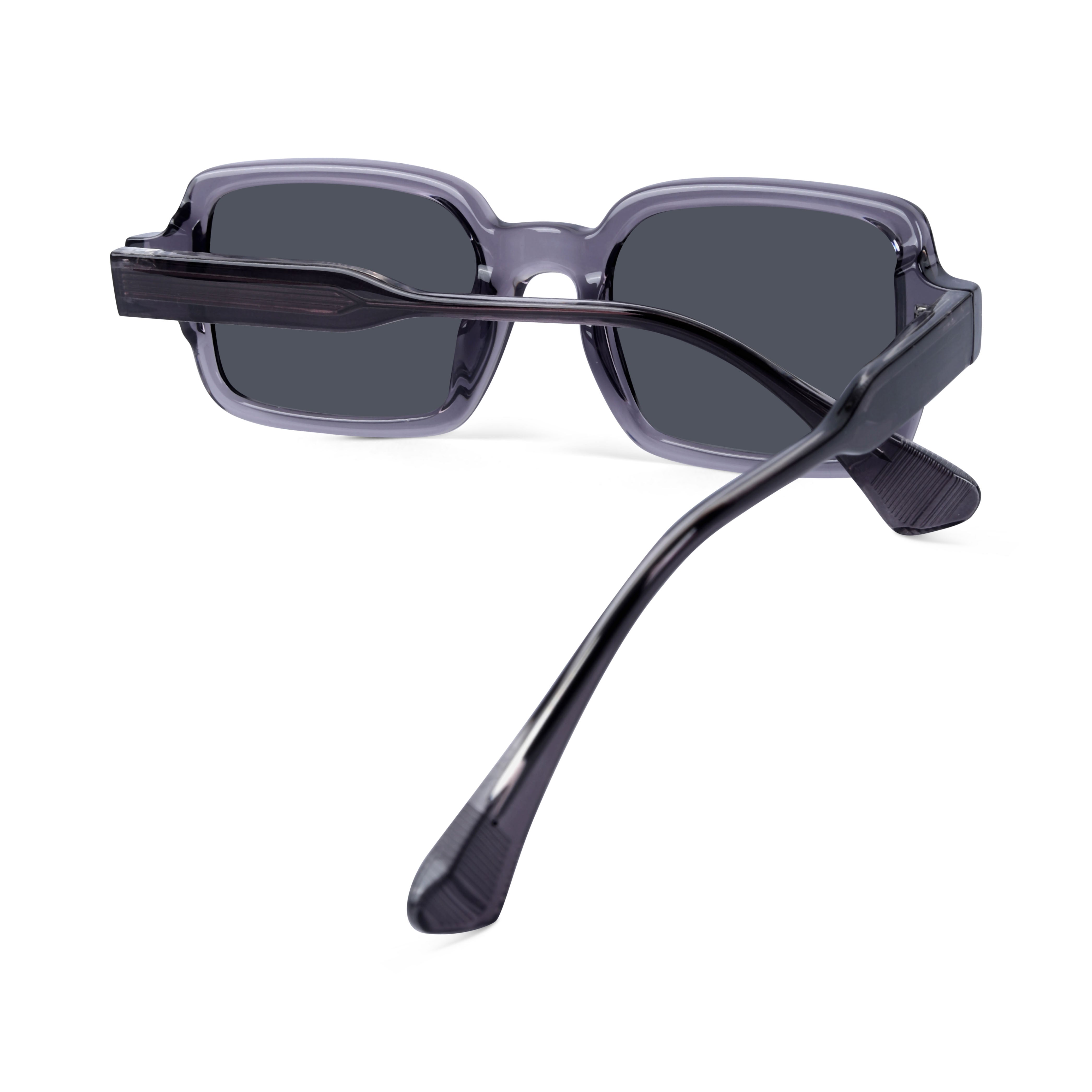 Crescendo Purple Rectangle Sunglasses
