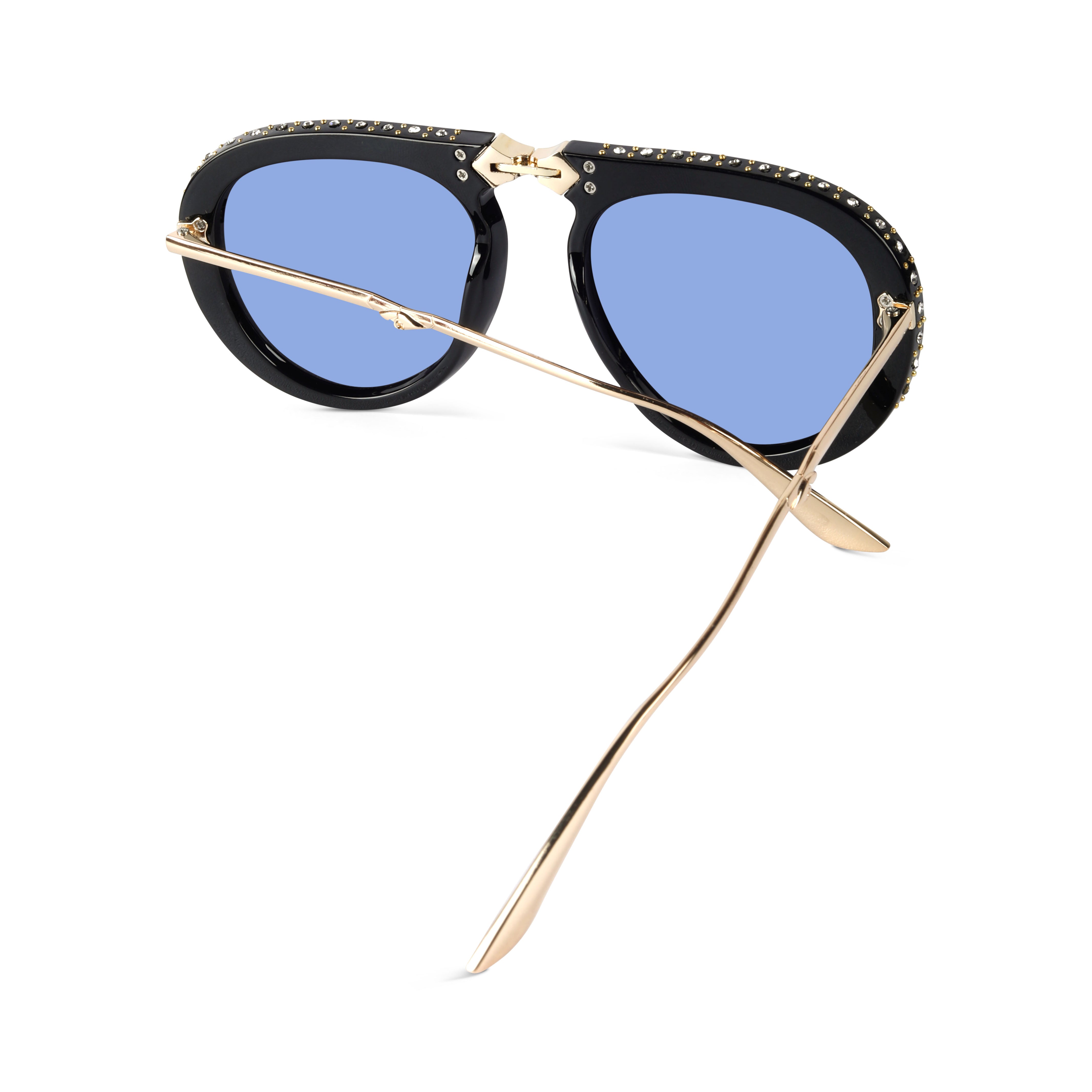 Crystara Blue Aviator Sunglasses