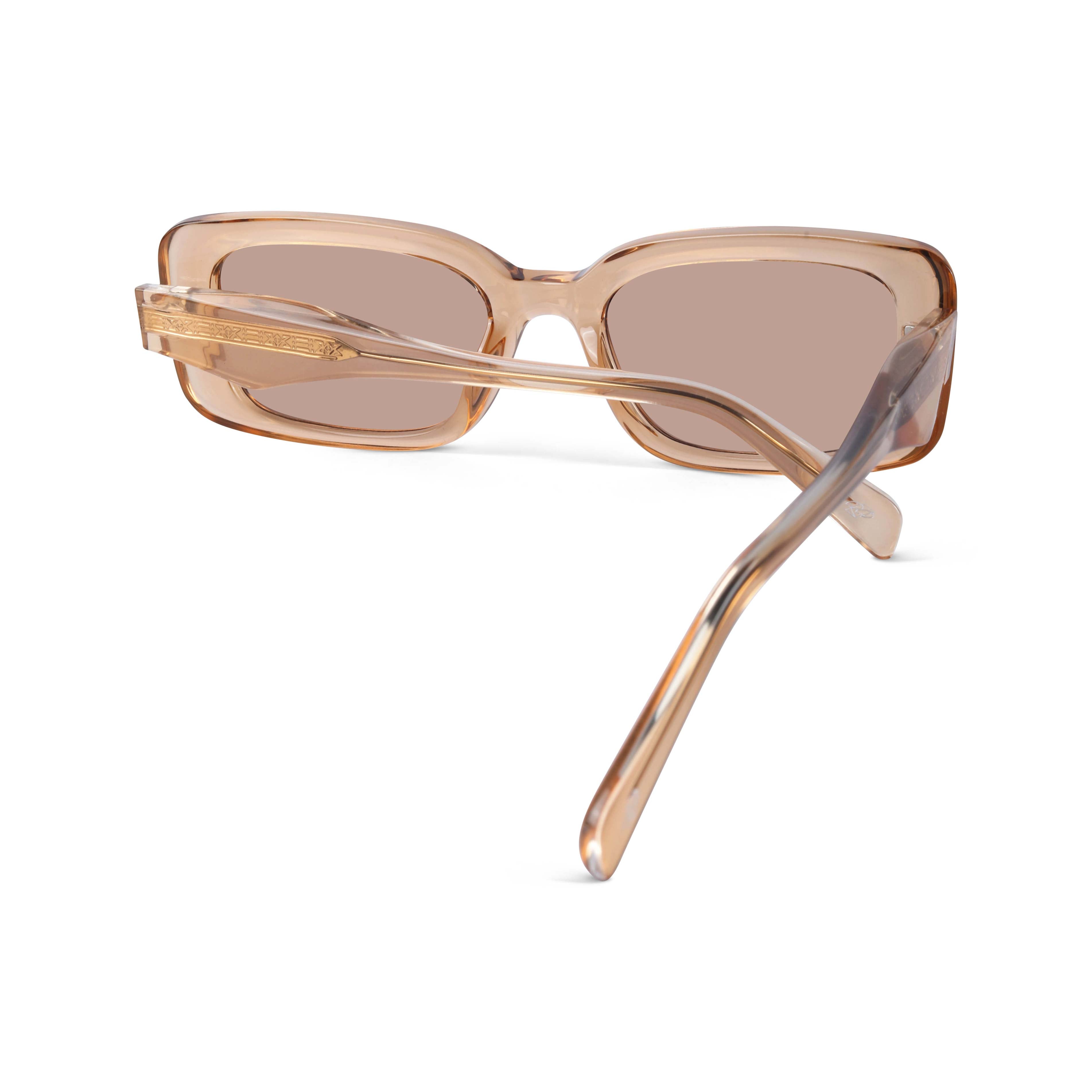 Eldrion Beige Oversized Sunglasses