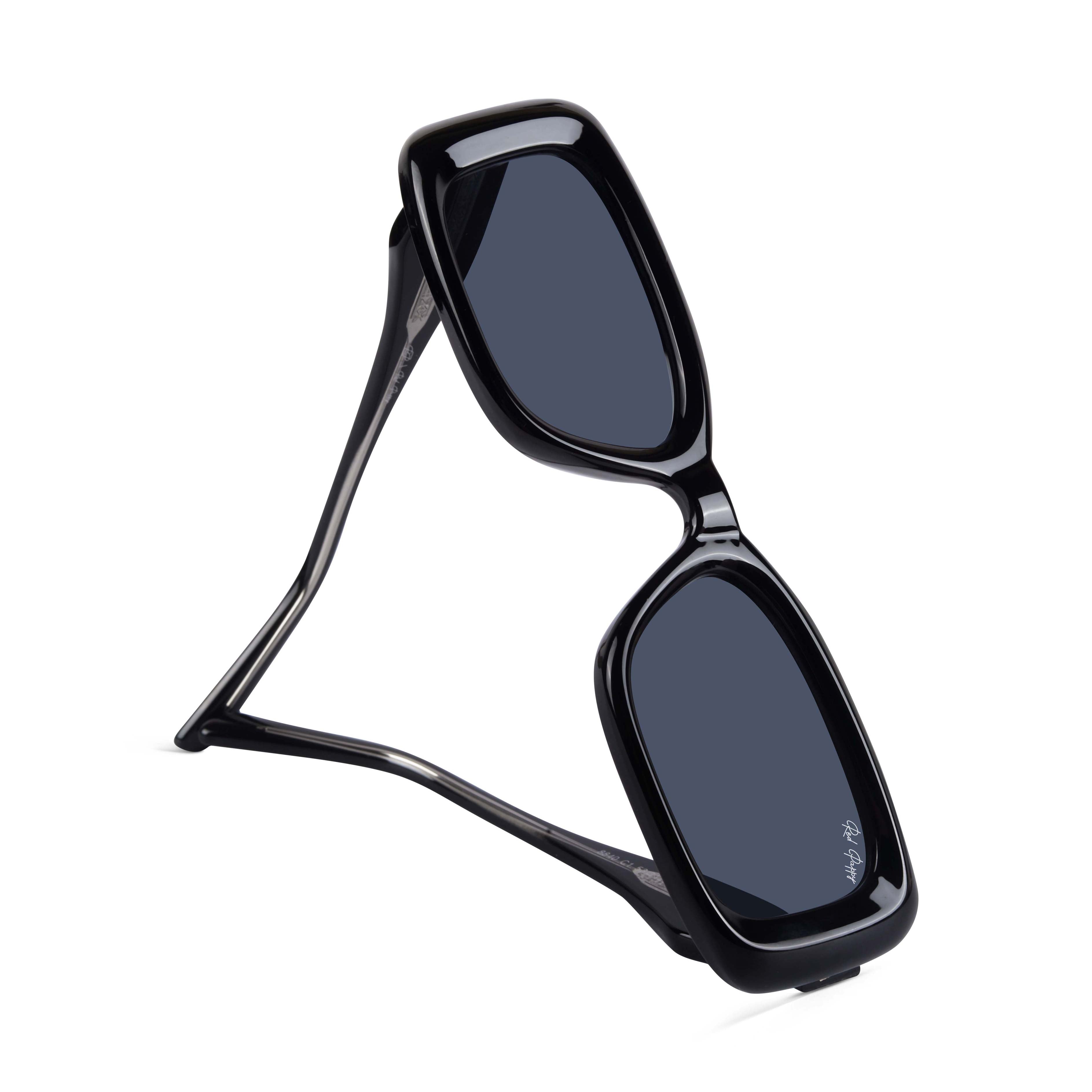 Eldrion Black Oversized Sunglasses