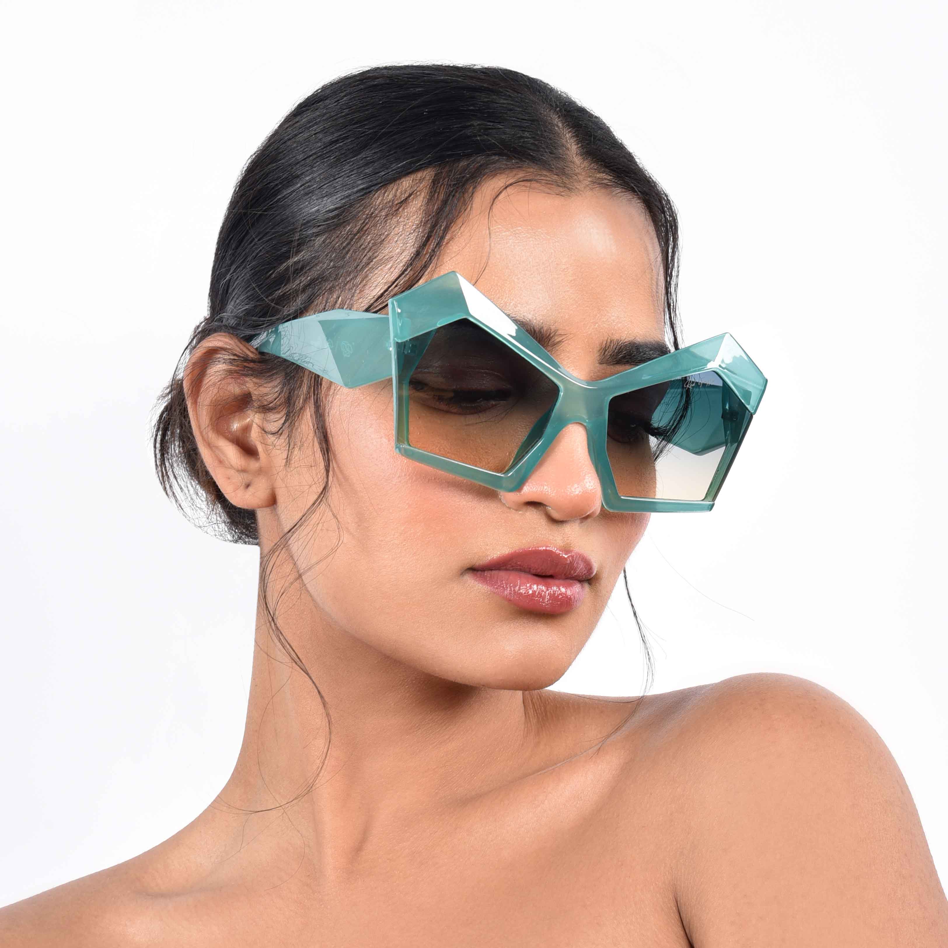 Faye Green Cateye Sunglasses