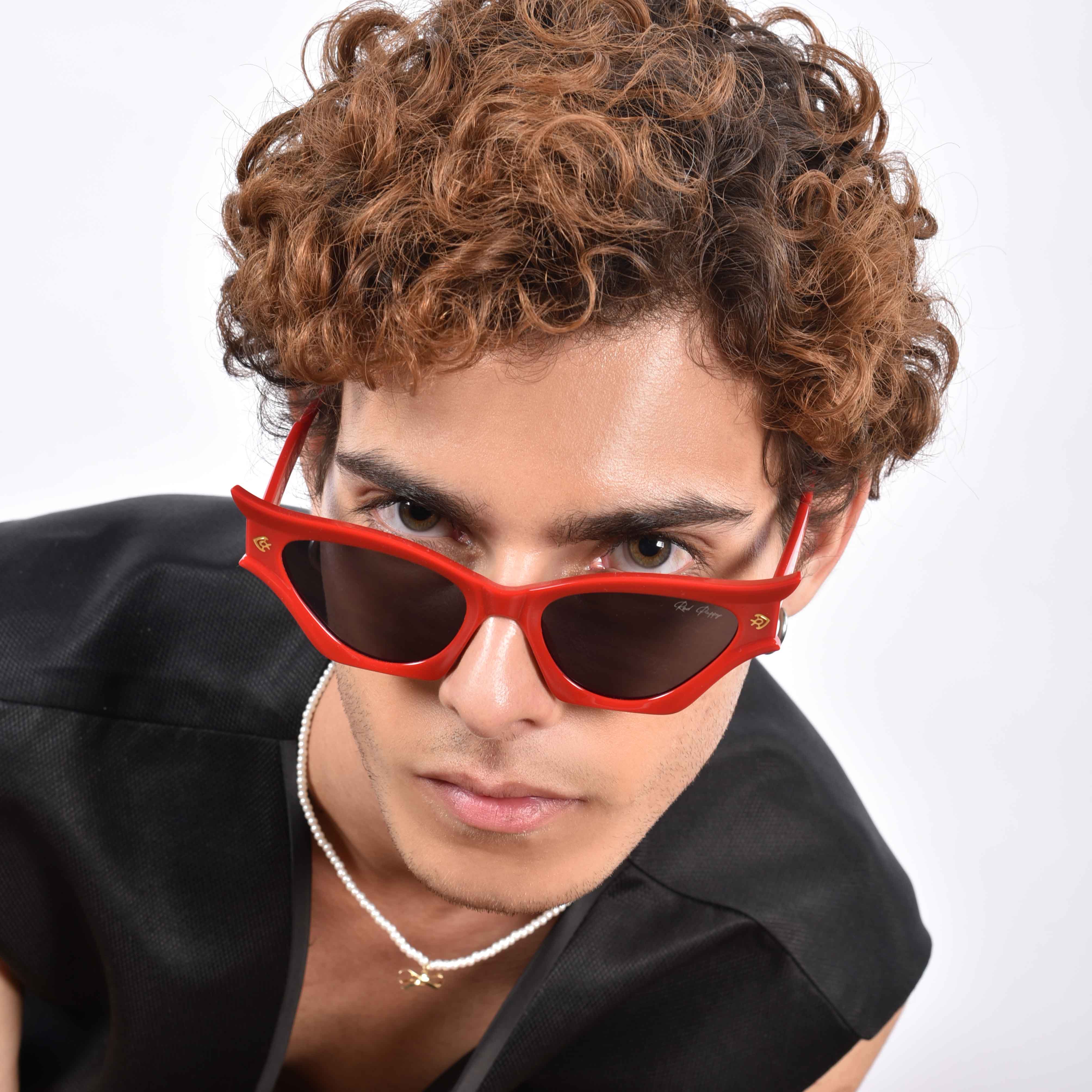 Flauxis Blue Cateye Sunglasses