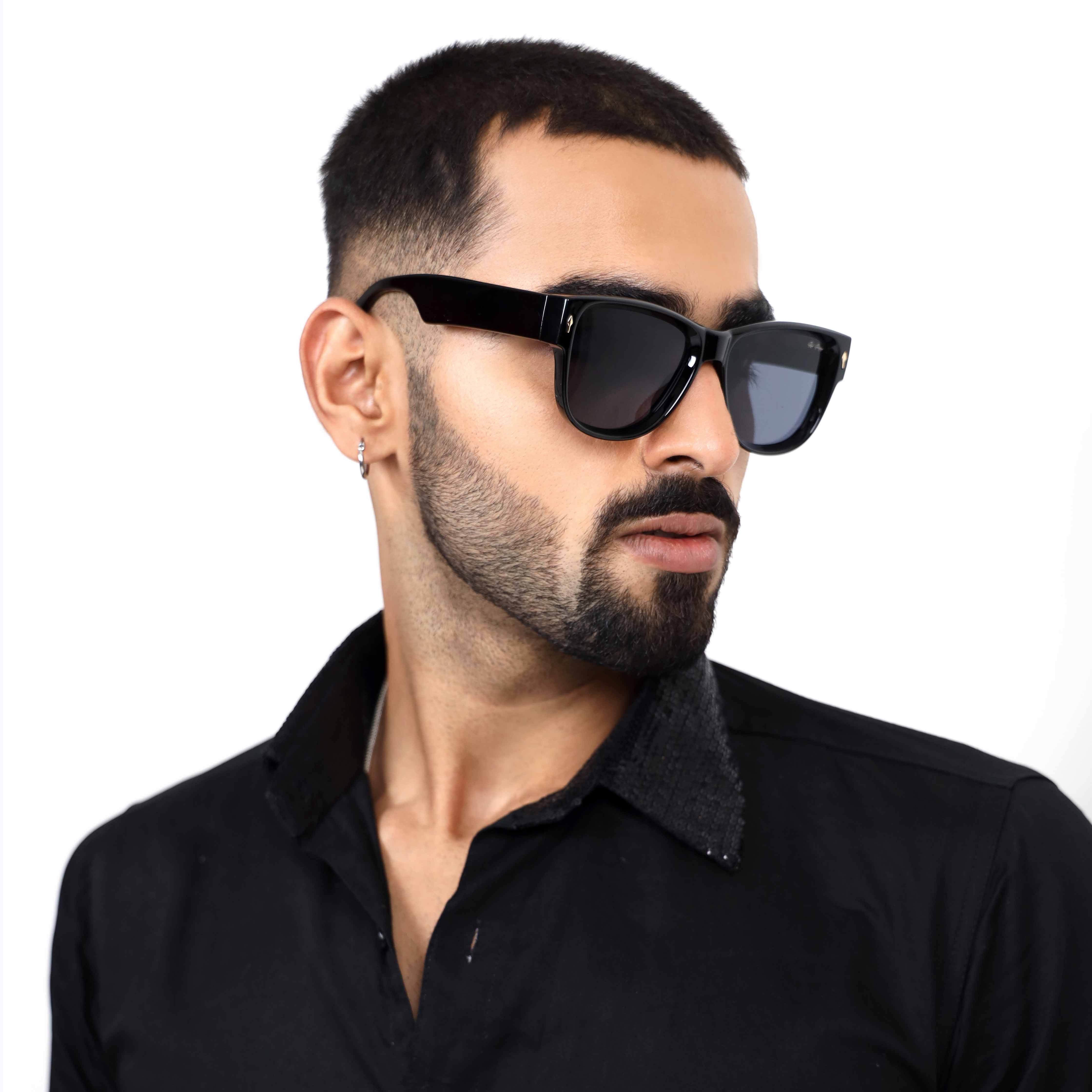 Majesty Black Wayfarer Sunglasses