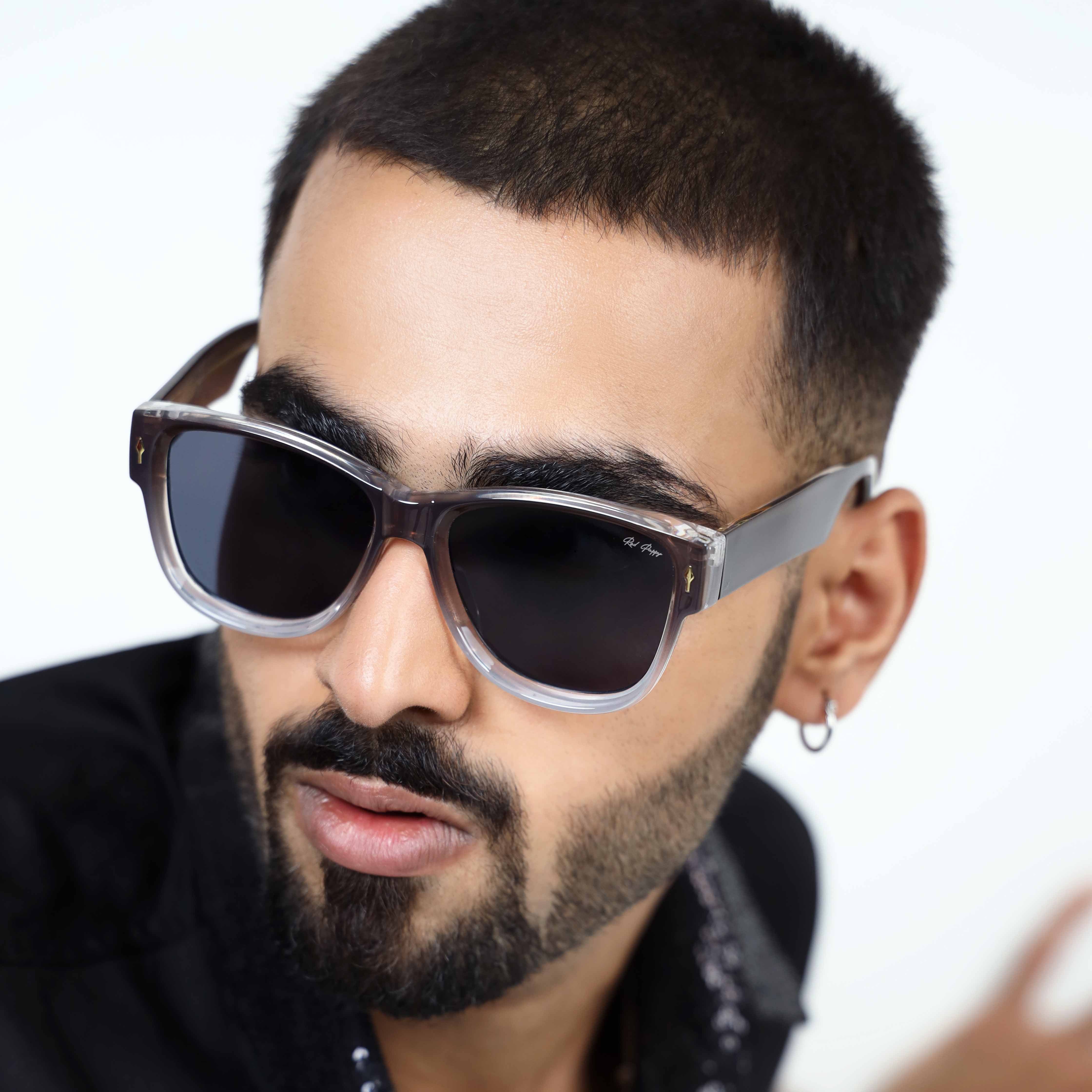 Majesty Grey Wayfarer Sunglasses