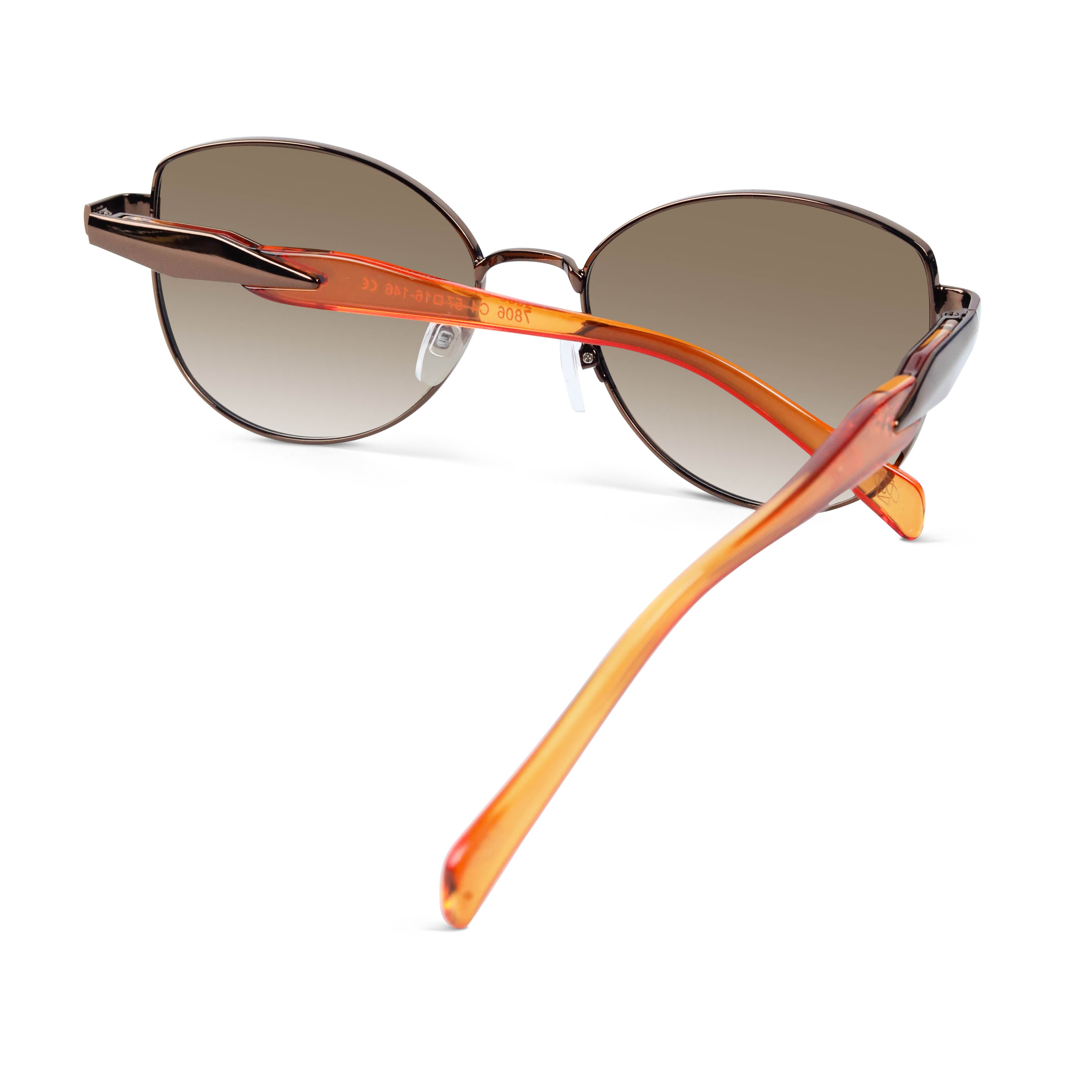 Nyctara Brown Cateye Sunglasses