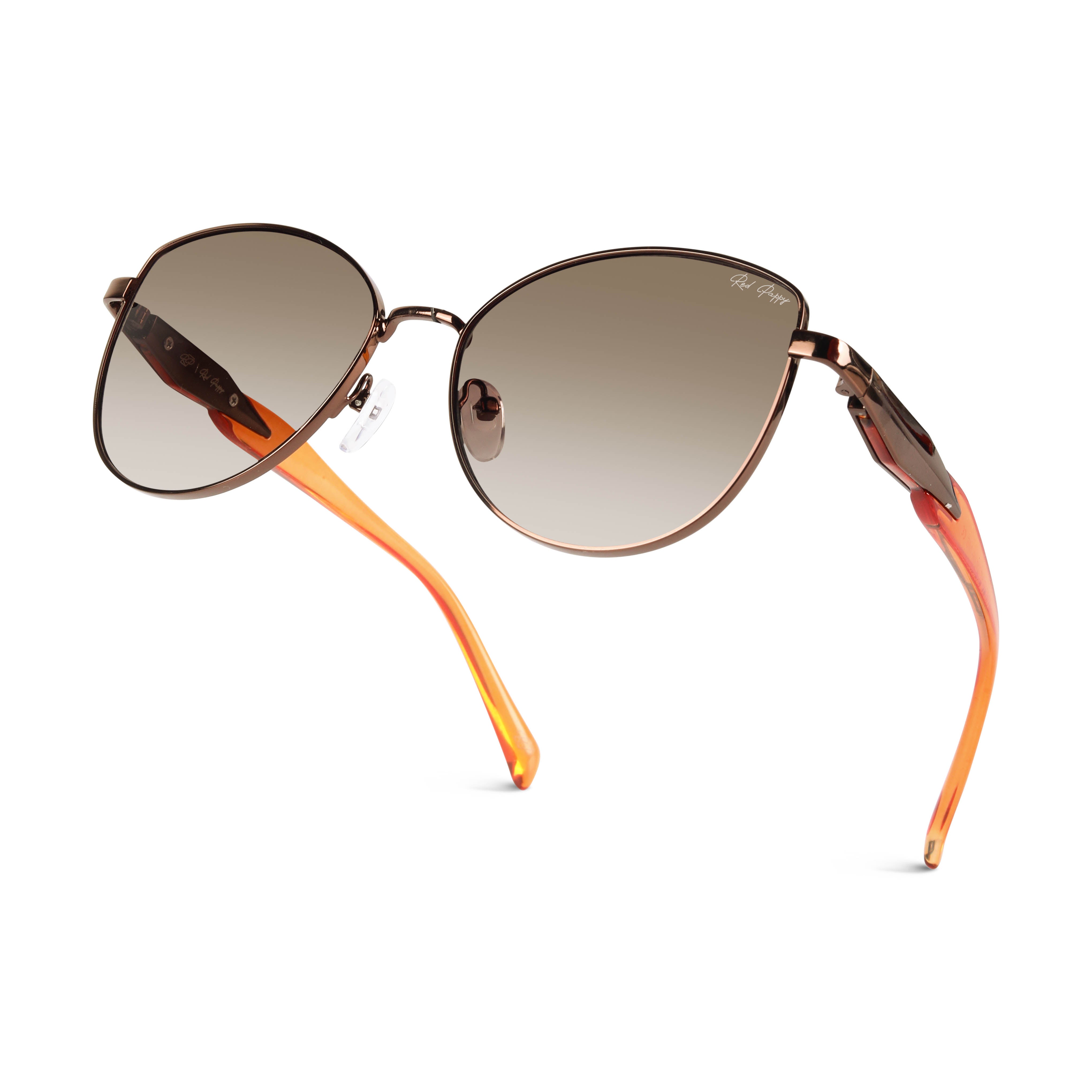 Nyctara Brown Cateye Sunglasses