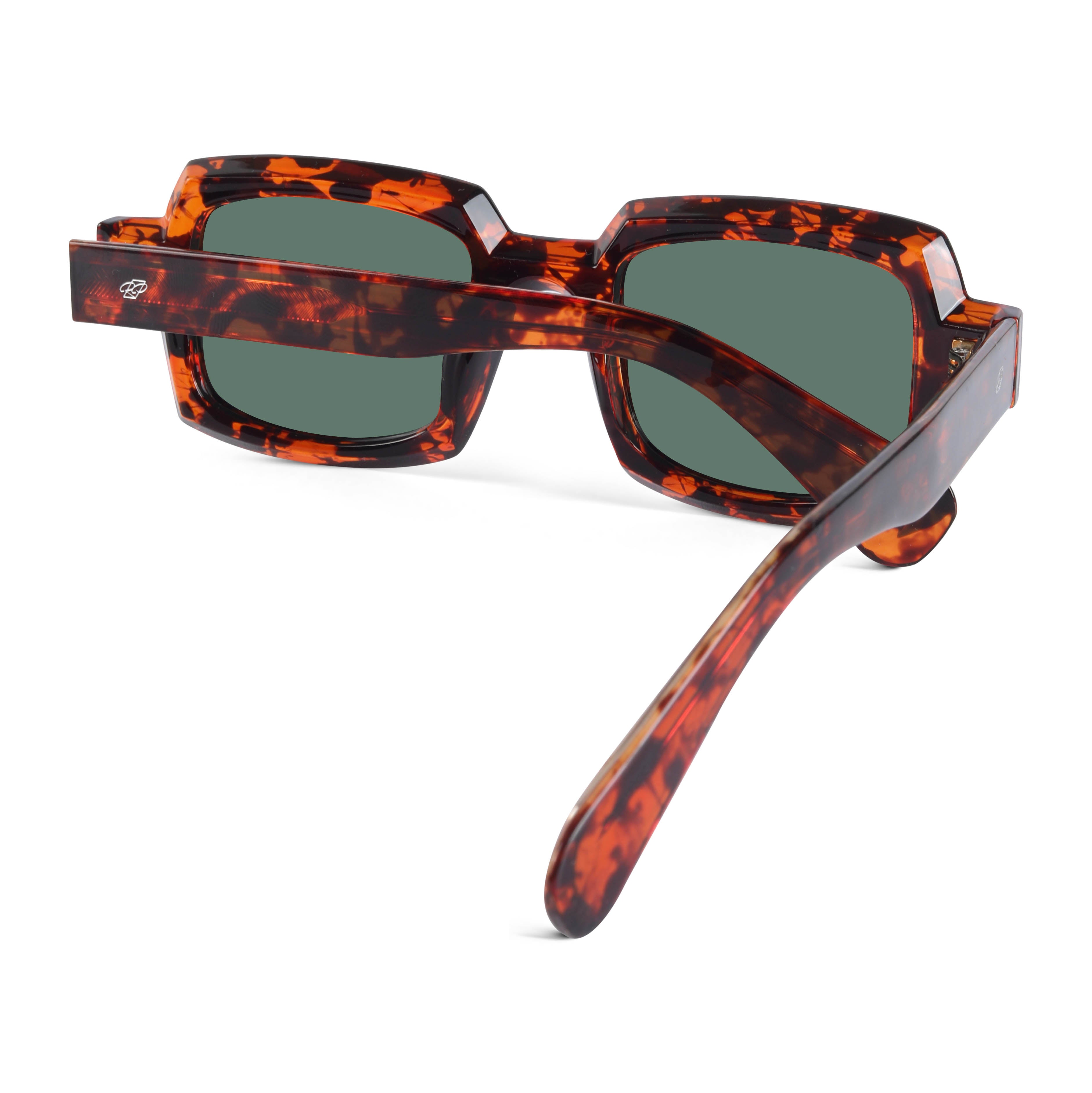 Posh Green Polarized Rectangle Sunglasses