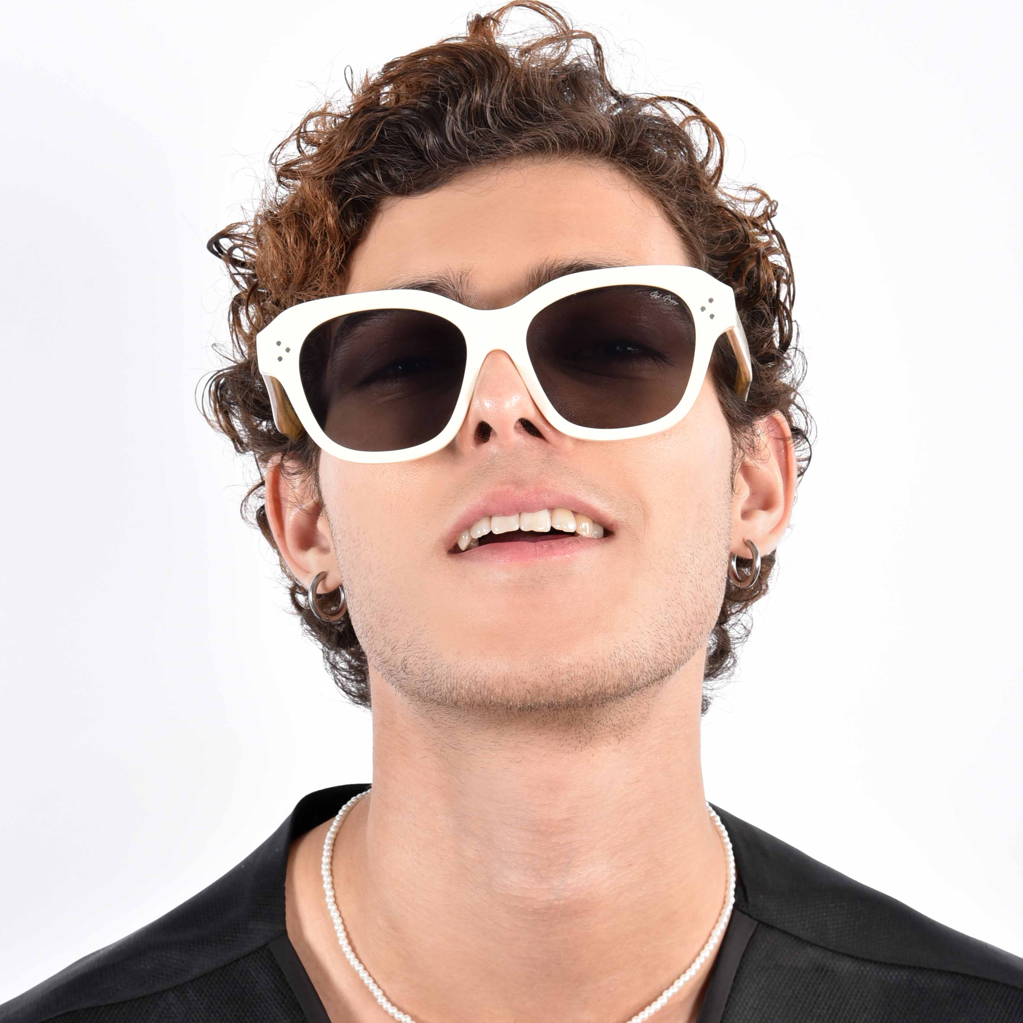 Rayvion Cream Square Sunglasses