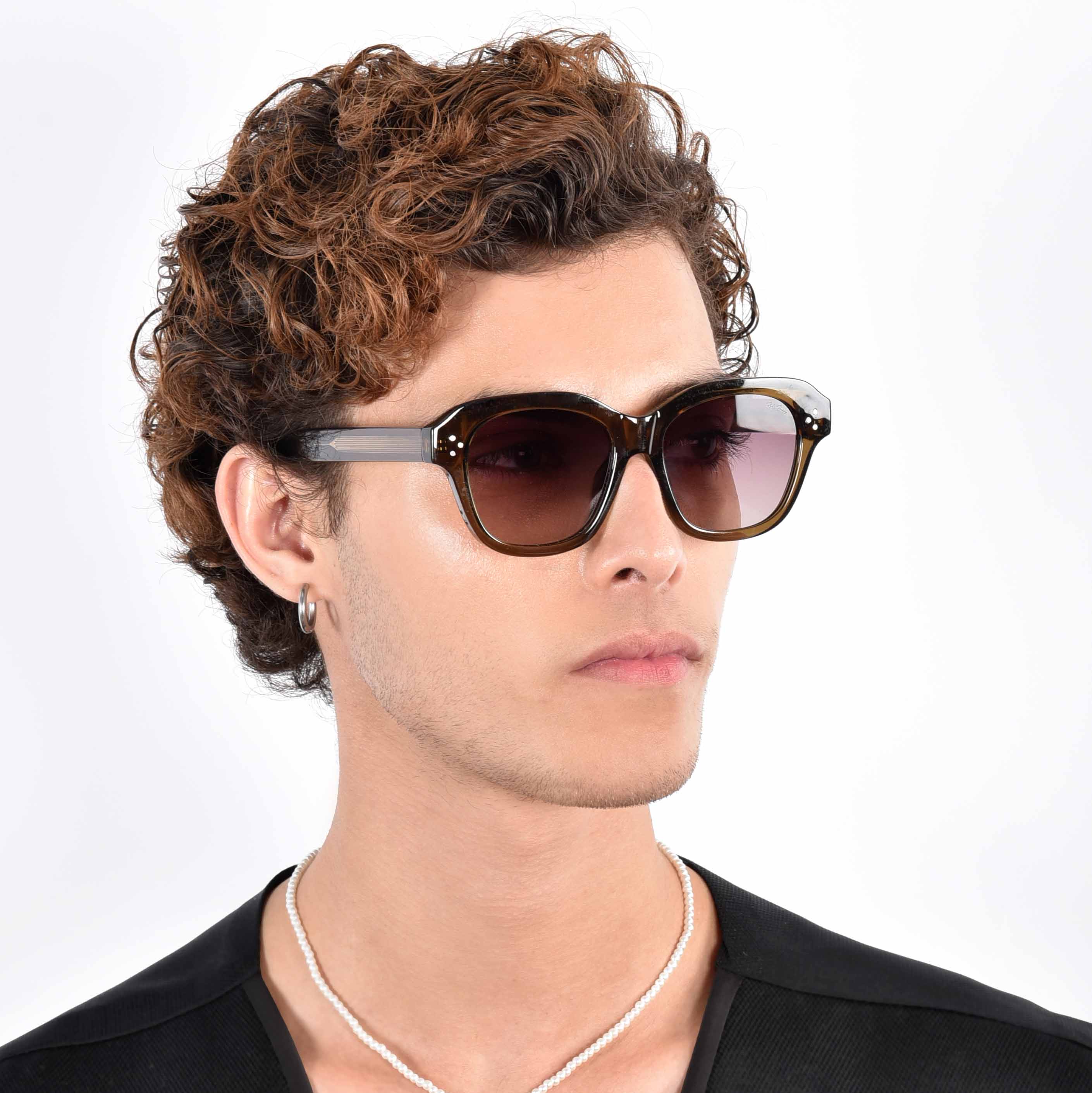 Rayvion Purple Square Sunglasses