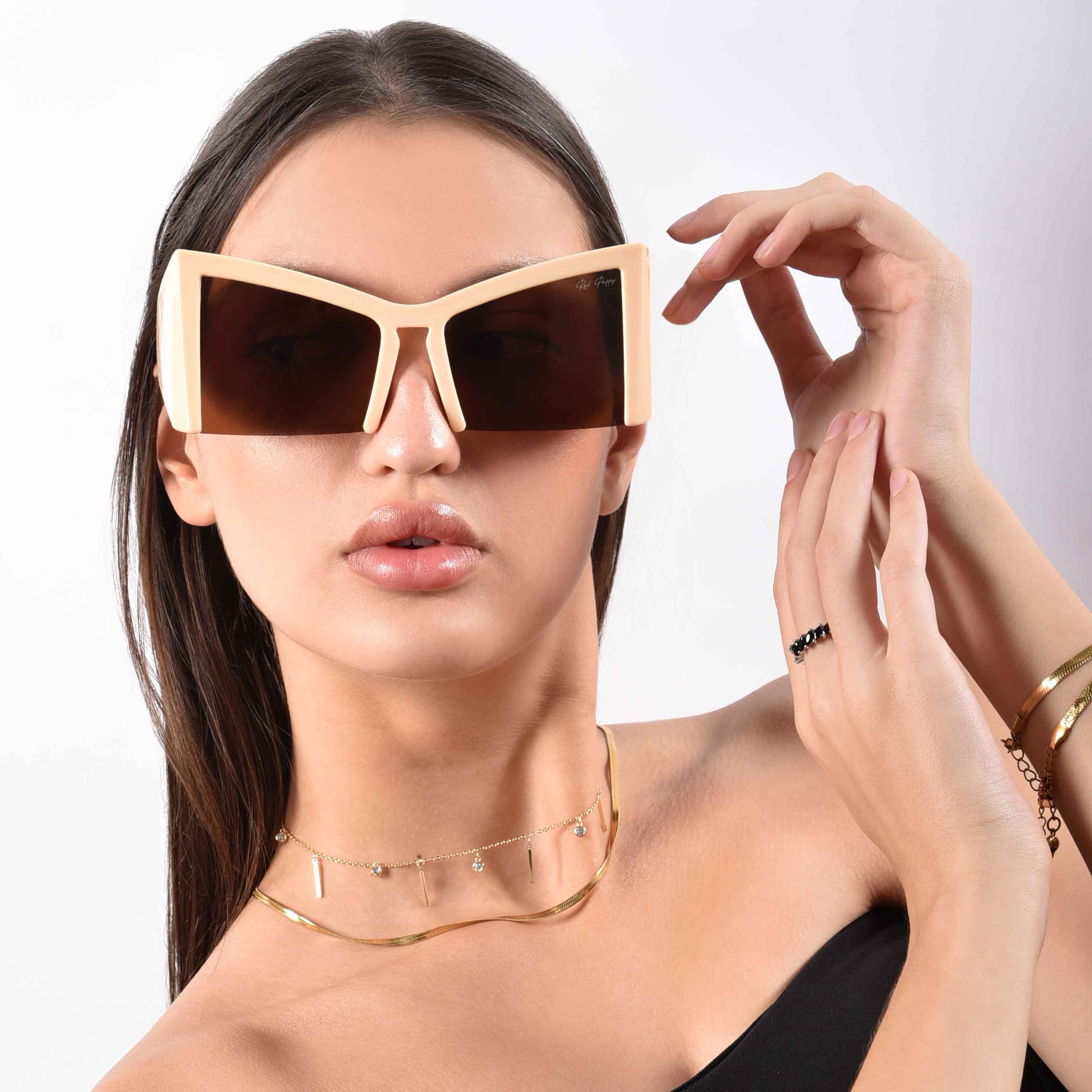 Stellara Brown Cateye Sunglasses