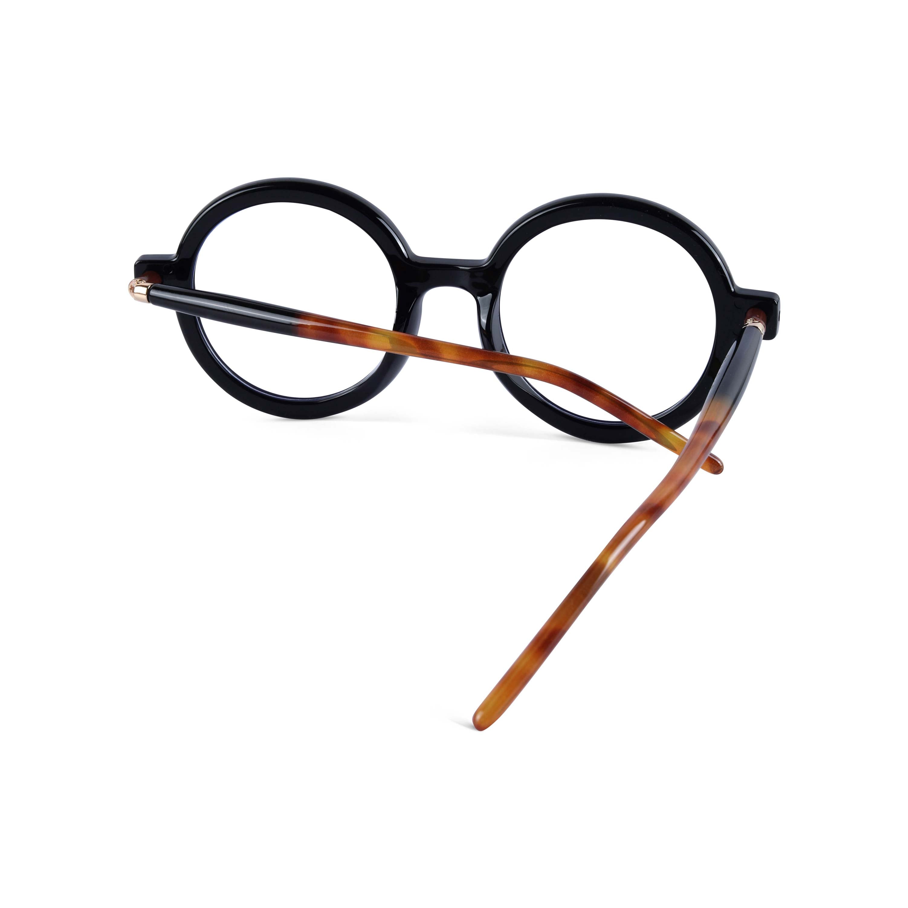Red Pappy Swirl Printed Round Sunglasses