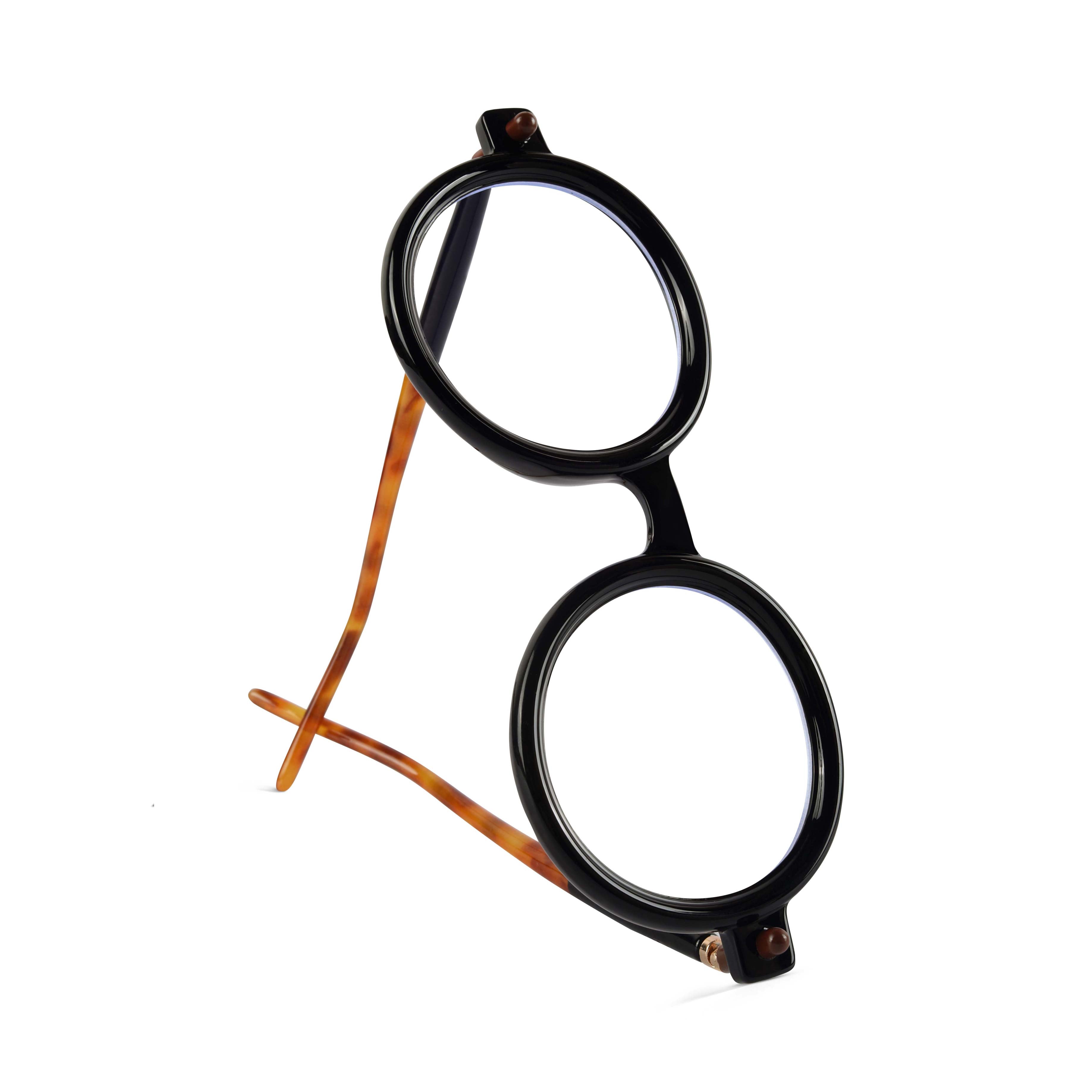 Red Pappy Swirl Printed Round Sunglasses