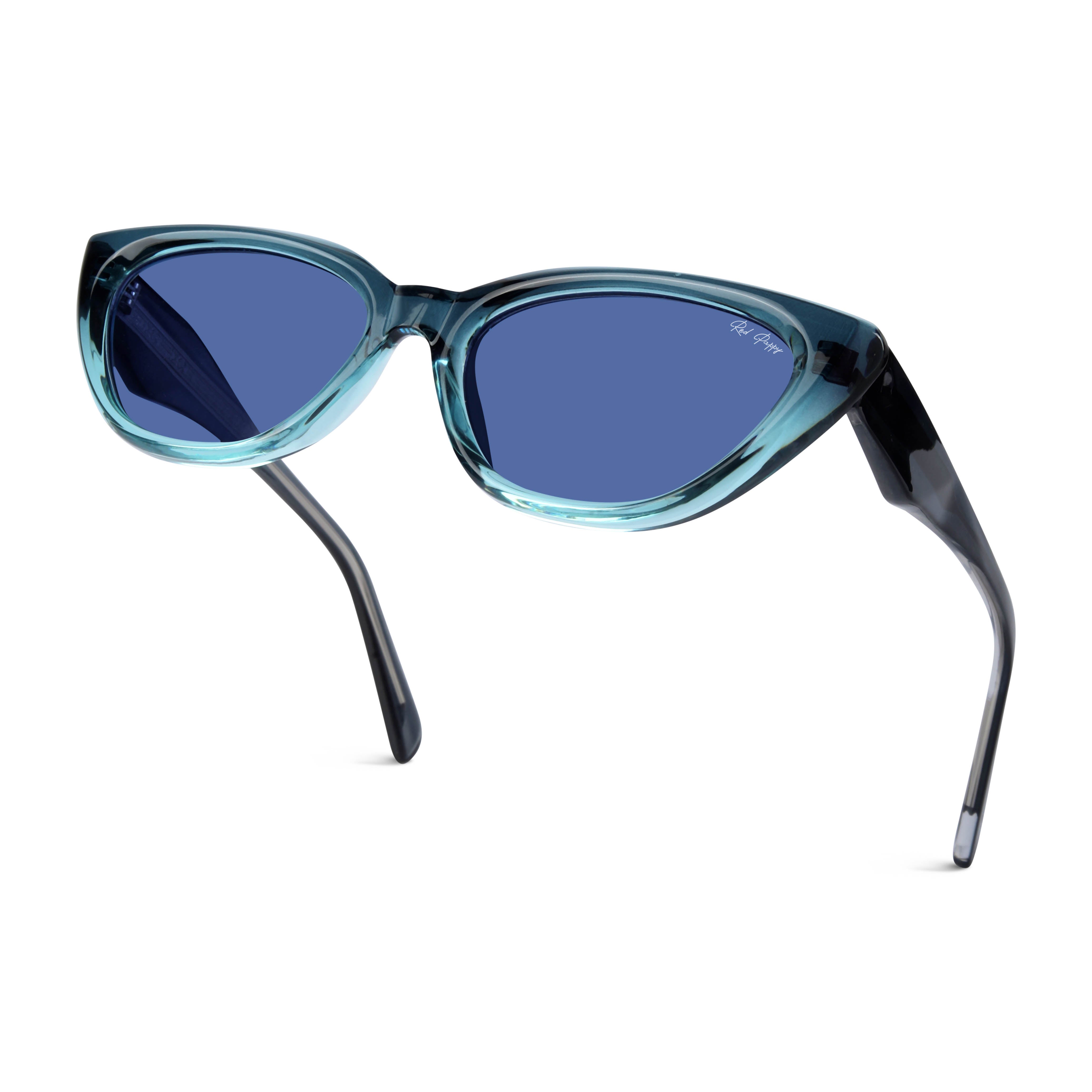 Thryse Blue Cateye Sunglasses