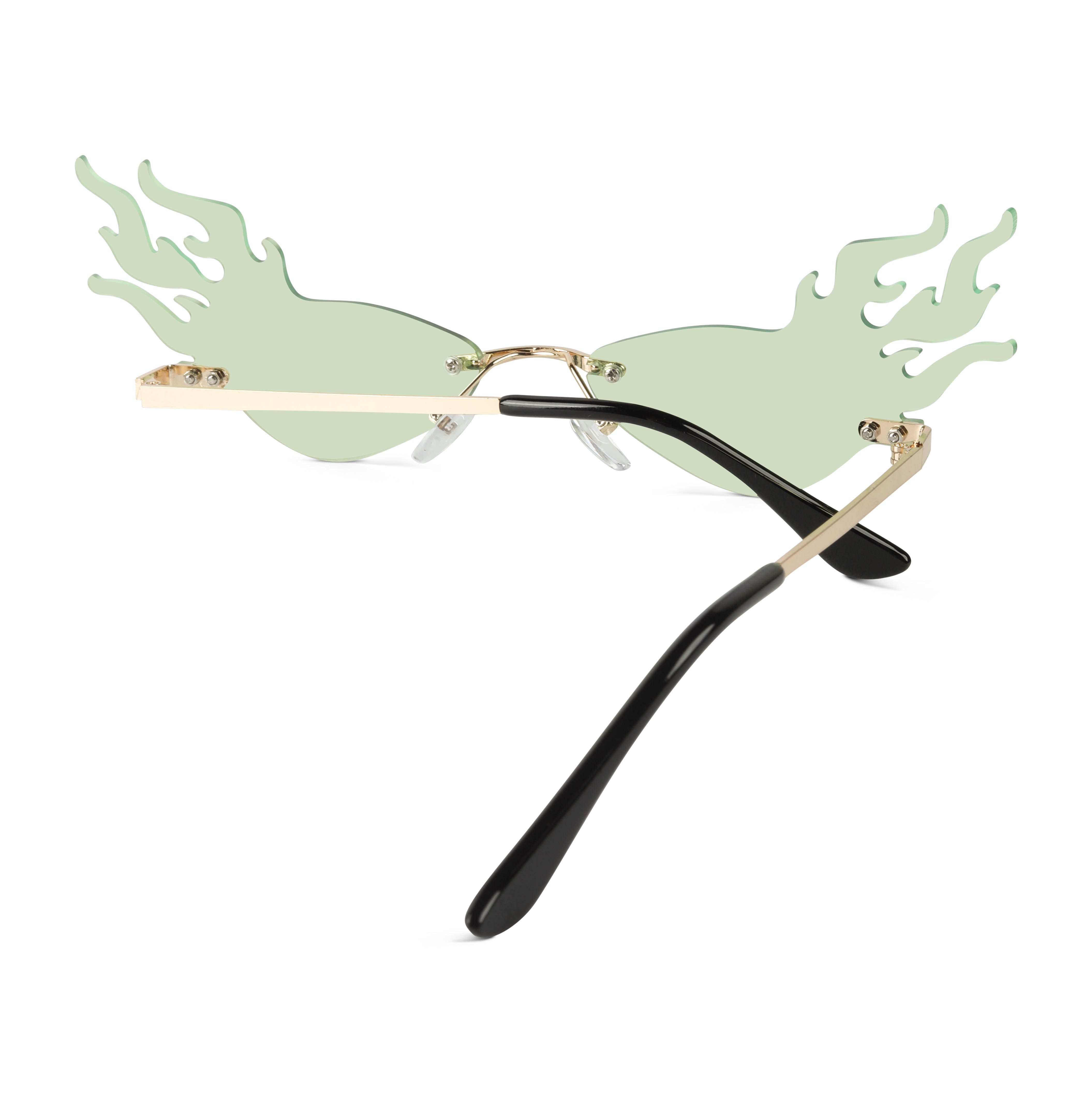 Velora Green Fire Sunglasses