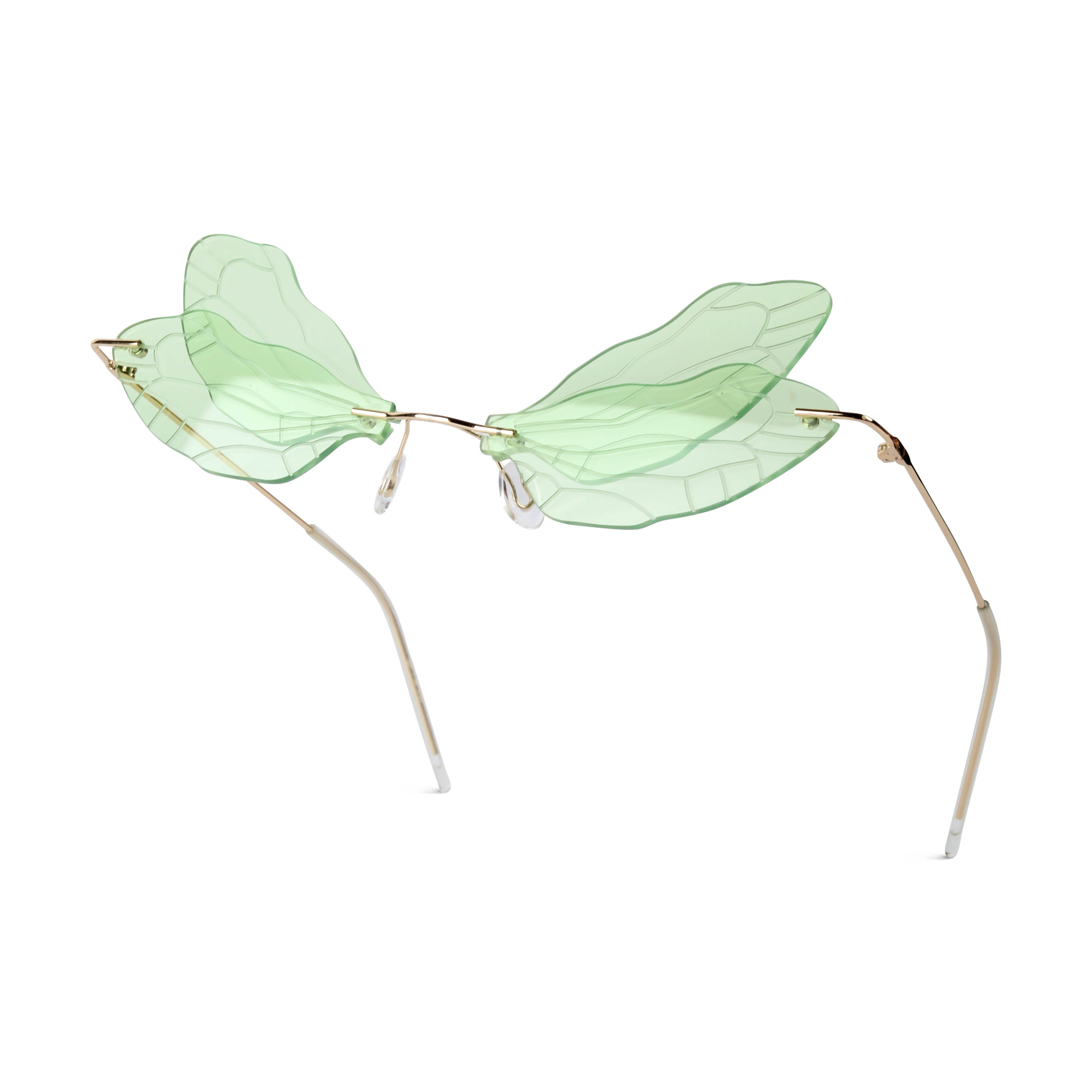 Zanthe Green Butterfly Sunglasses