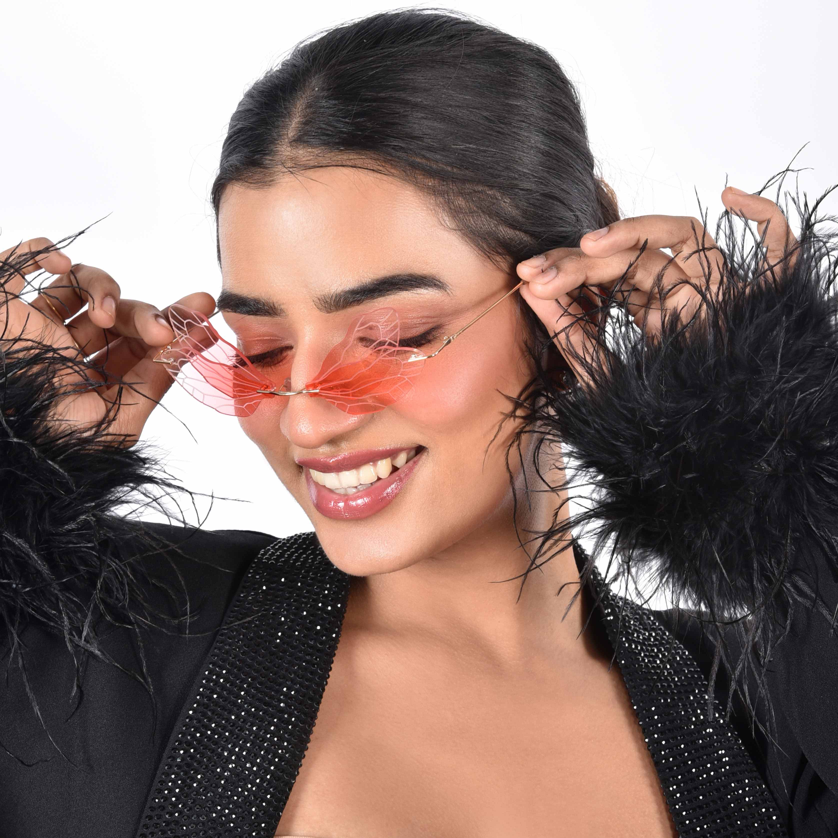 Zanthe Red Butterfly Sunglasses