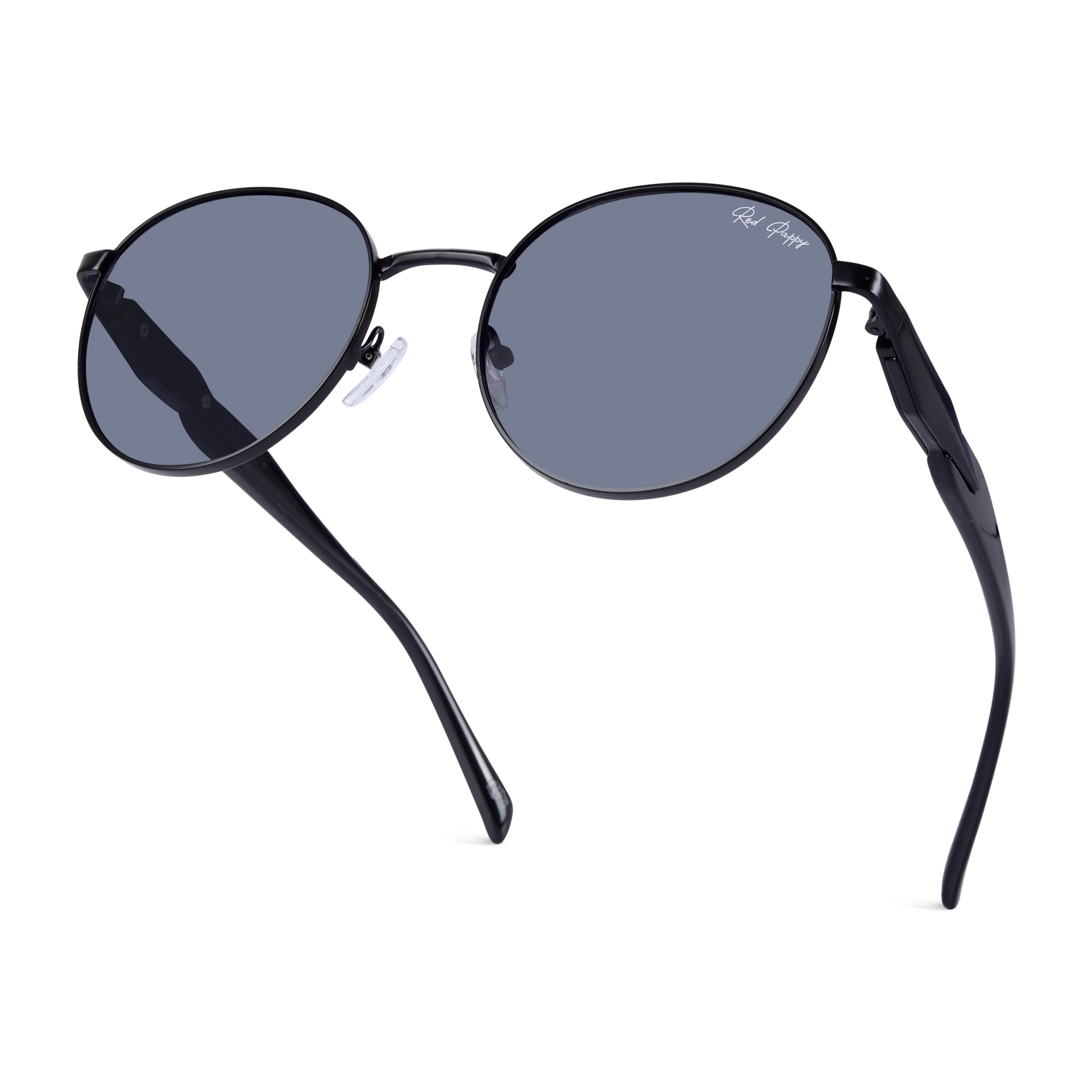 Zenon Black Round Sunglasses