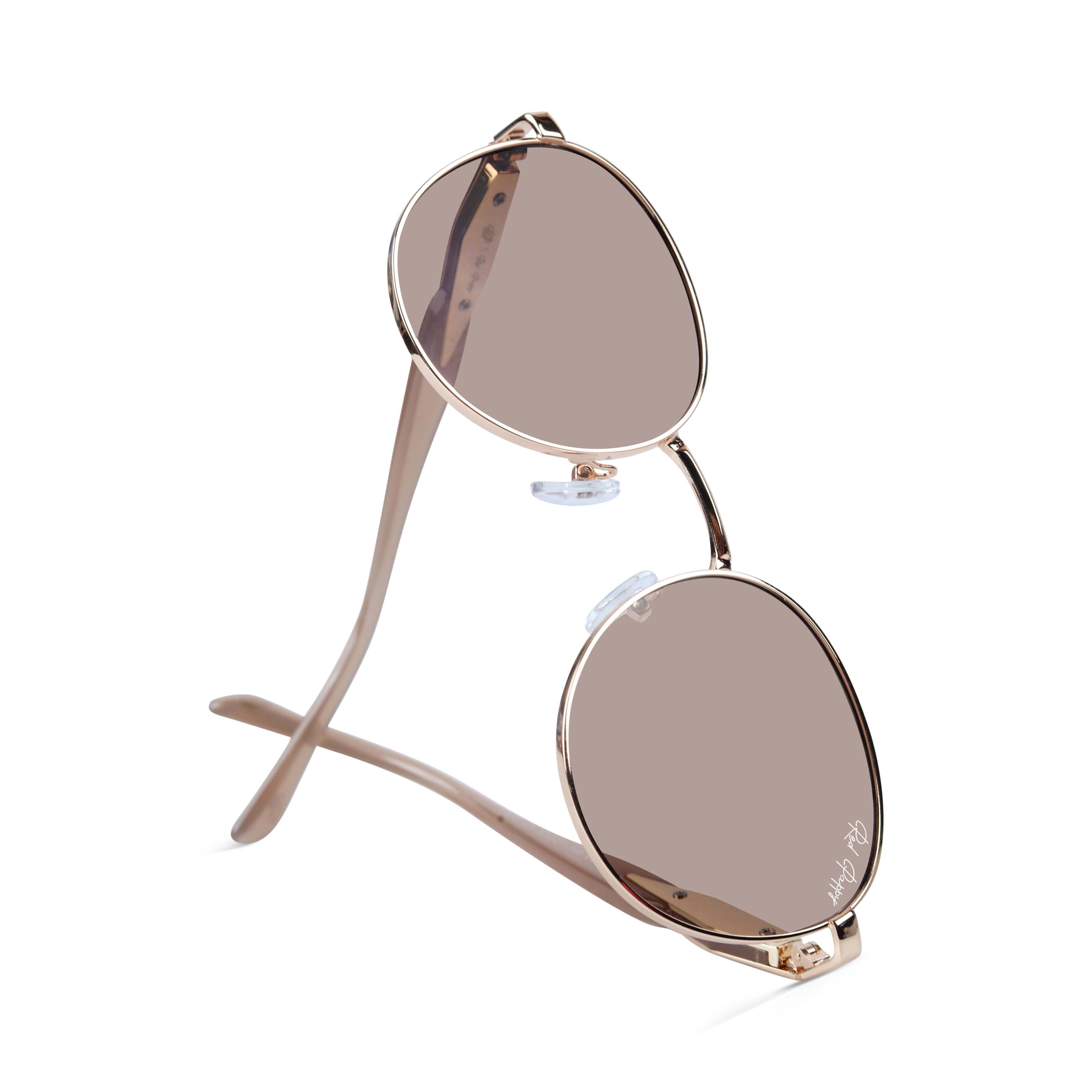 Zenon Golden Round Sunglasses