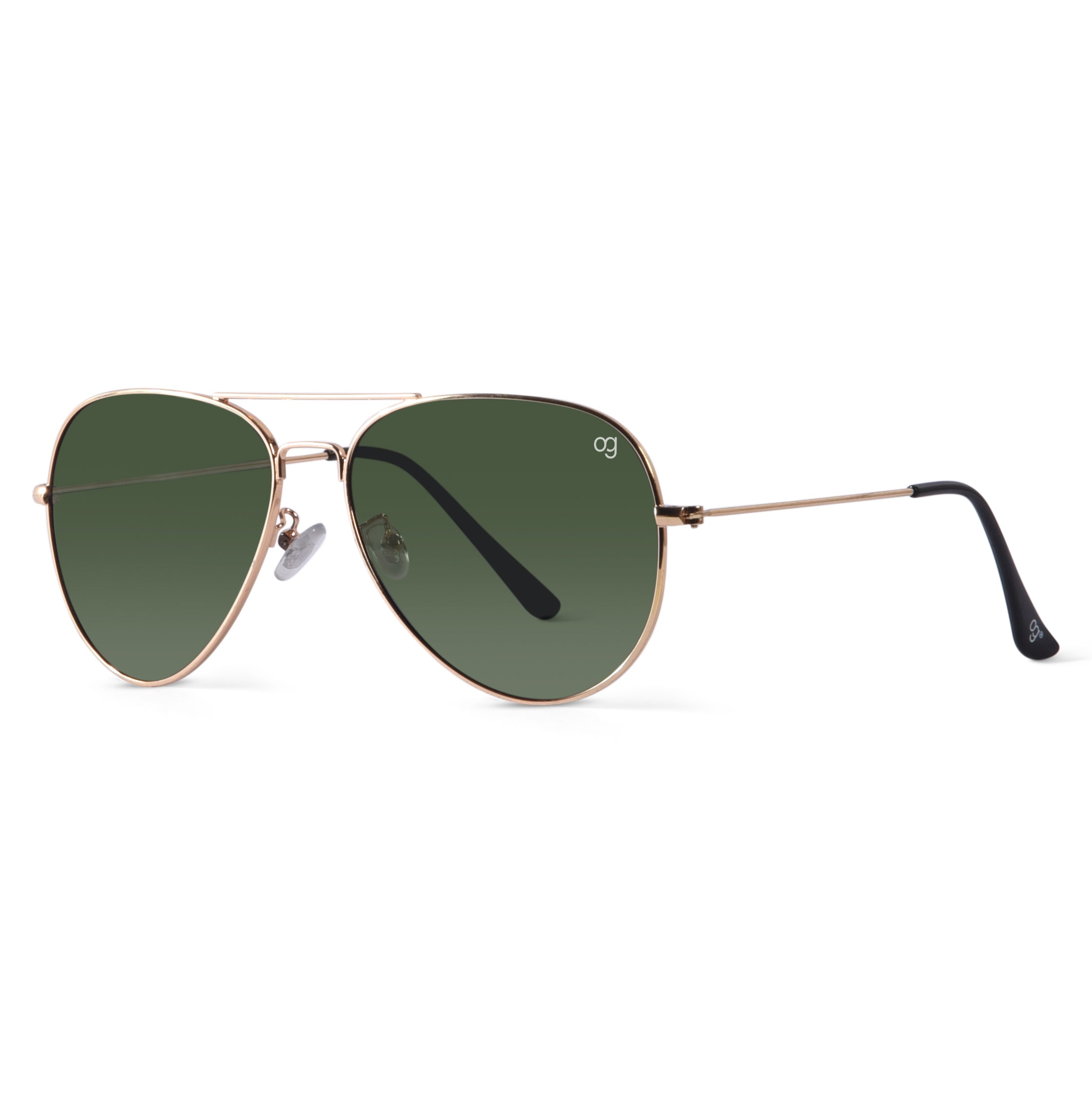 Shockpilot Green Aviator Polarized Sunglasses