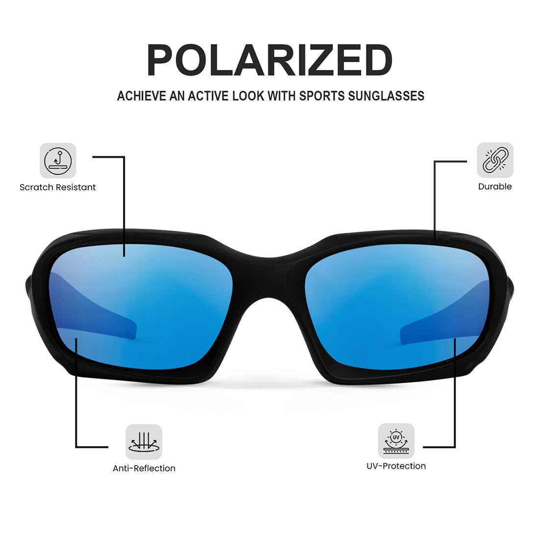 Sparkle Scout Polarized Sports Sunglasses