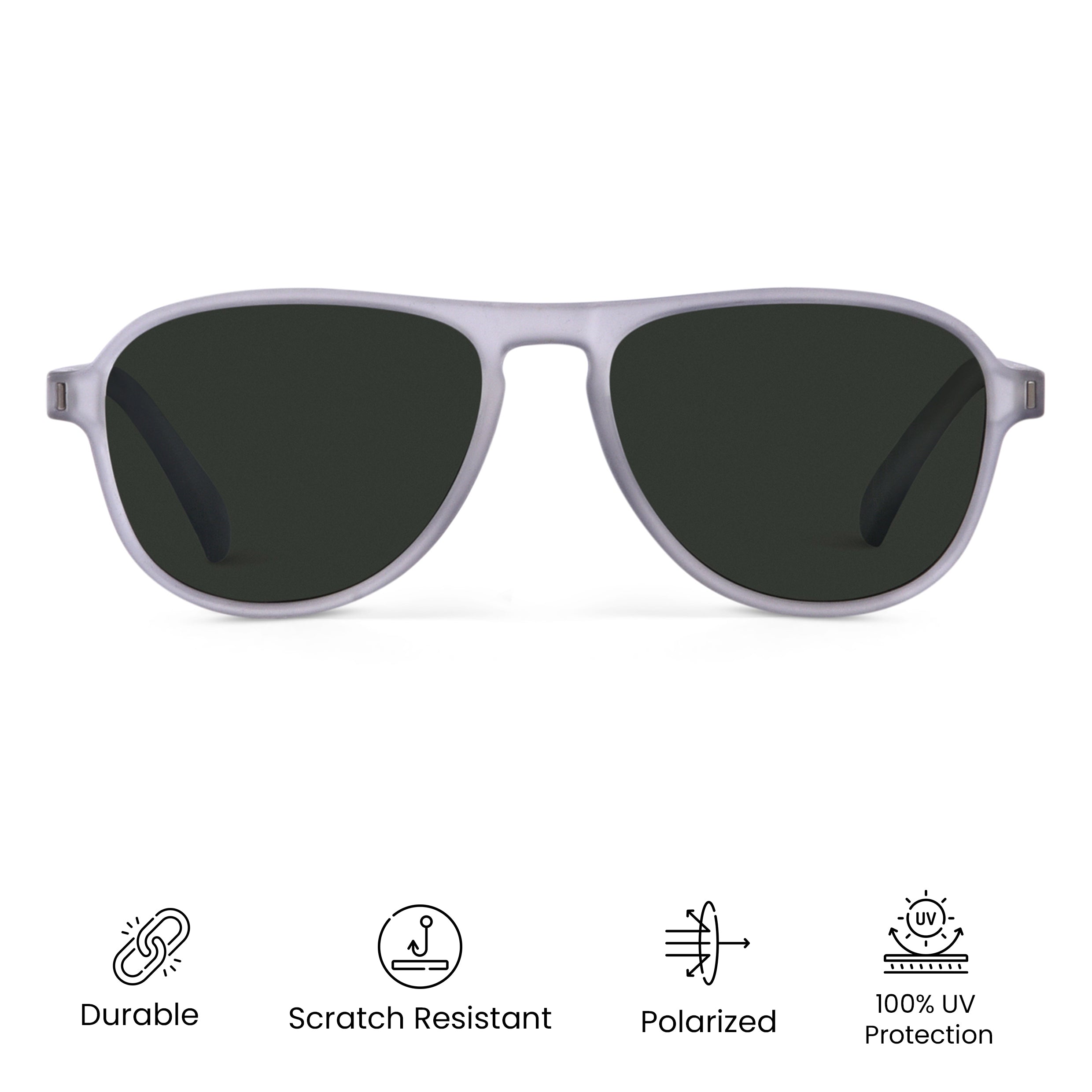 Stormy Weather Polarized Aviator Sunglasses