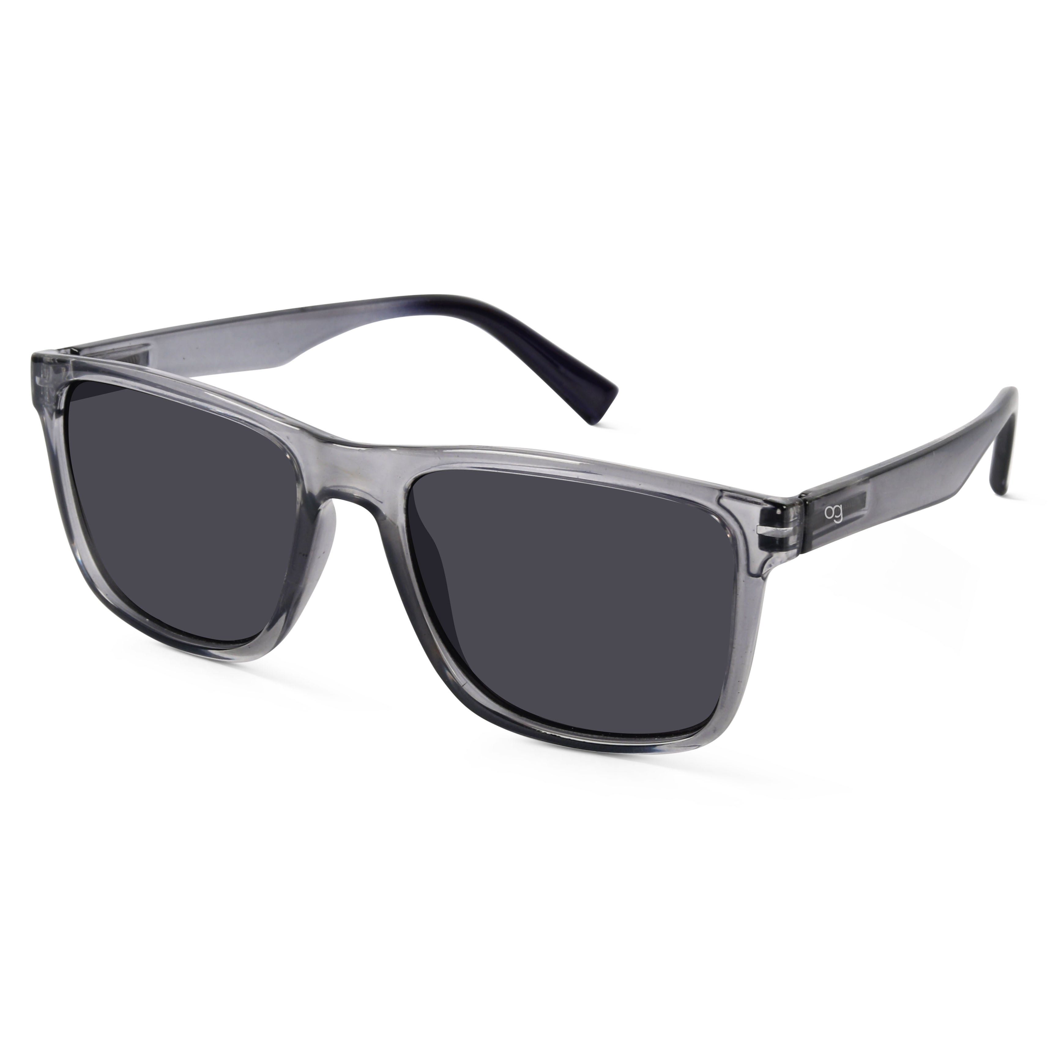 Auralite Grey Polarized Square Sunglasses