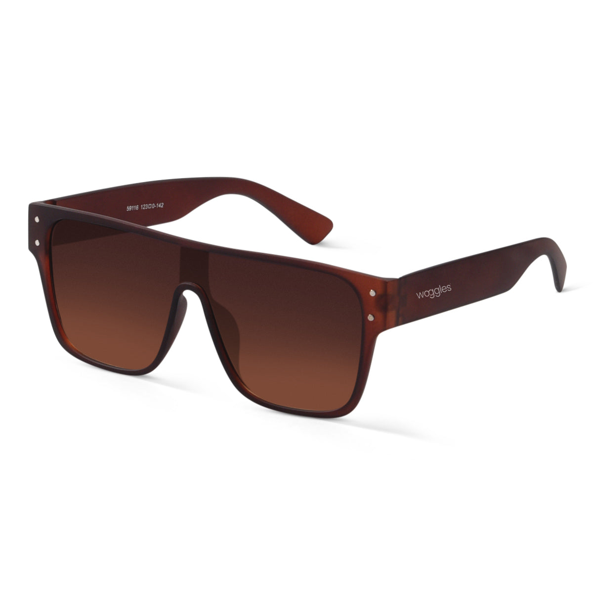 Bash Brown Oversize Sunglasses