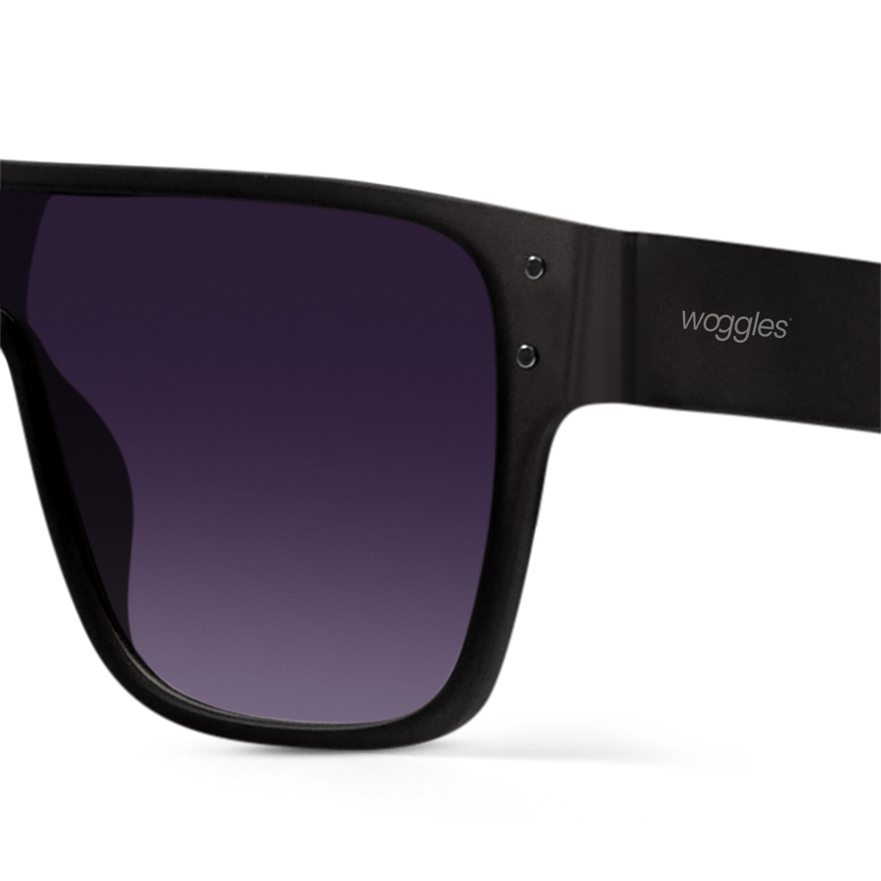 Luminary Black Oversize Sunglasses