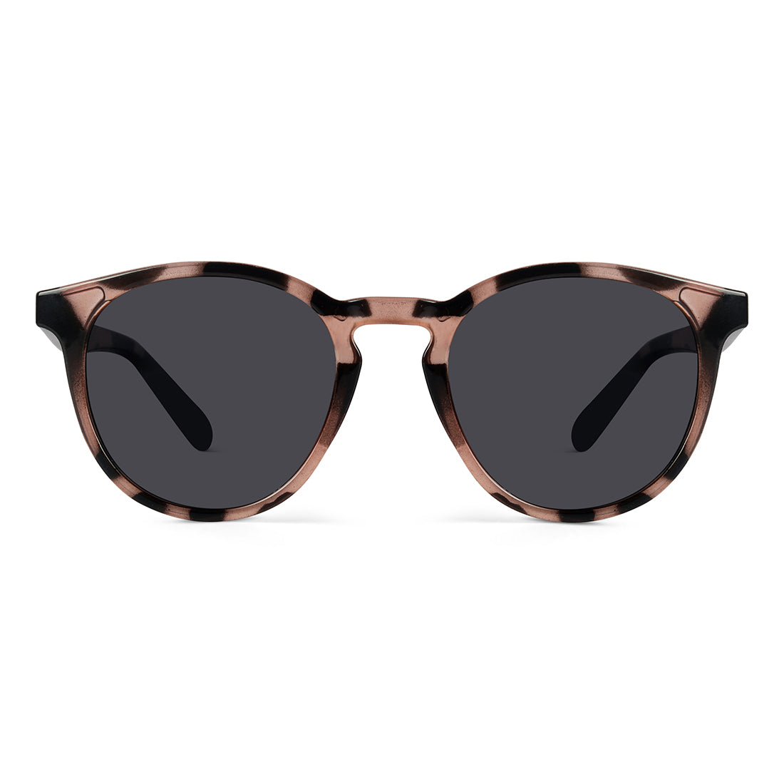 Radon Black Polarized Round Sunglasses