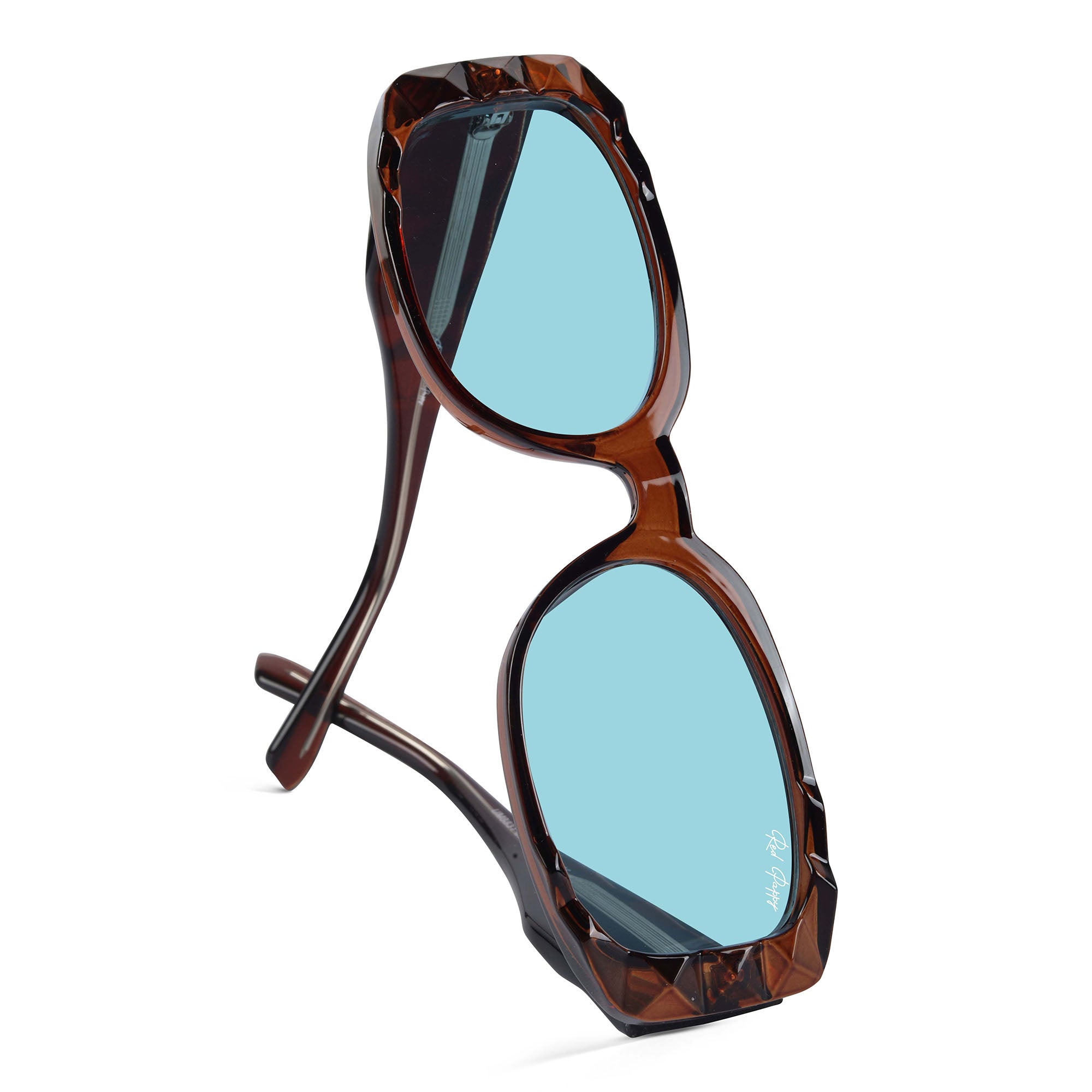 Aetheris Aqua Blue Rectangle Sunglasses