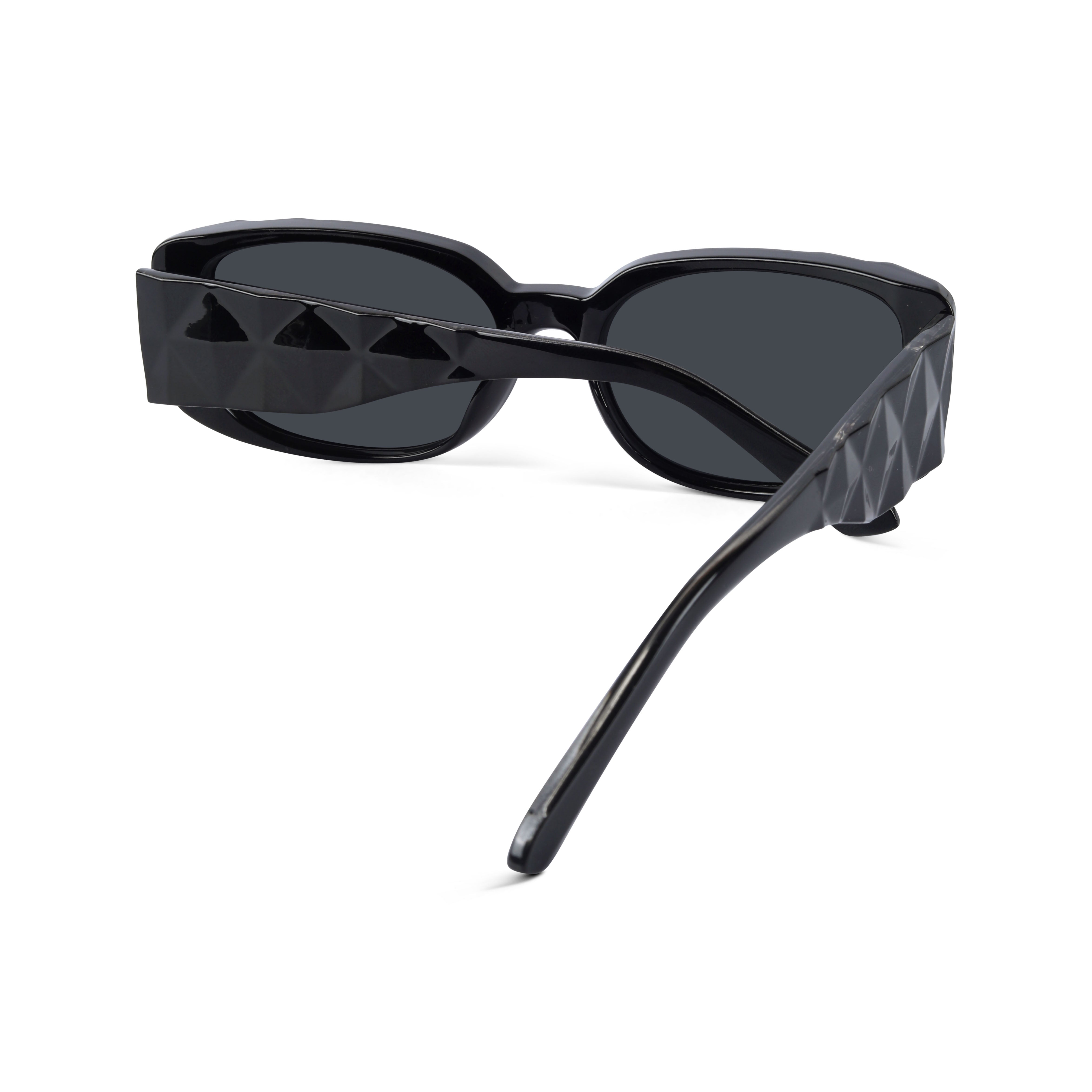 Aetheris Black Rectangle Sunglasses