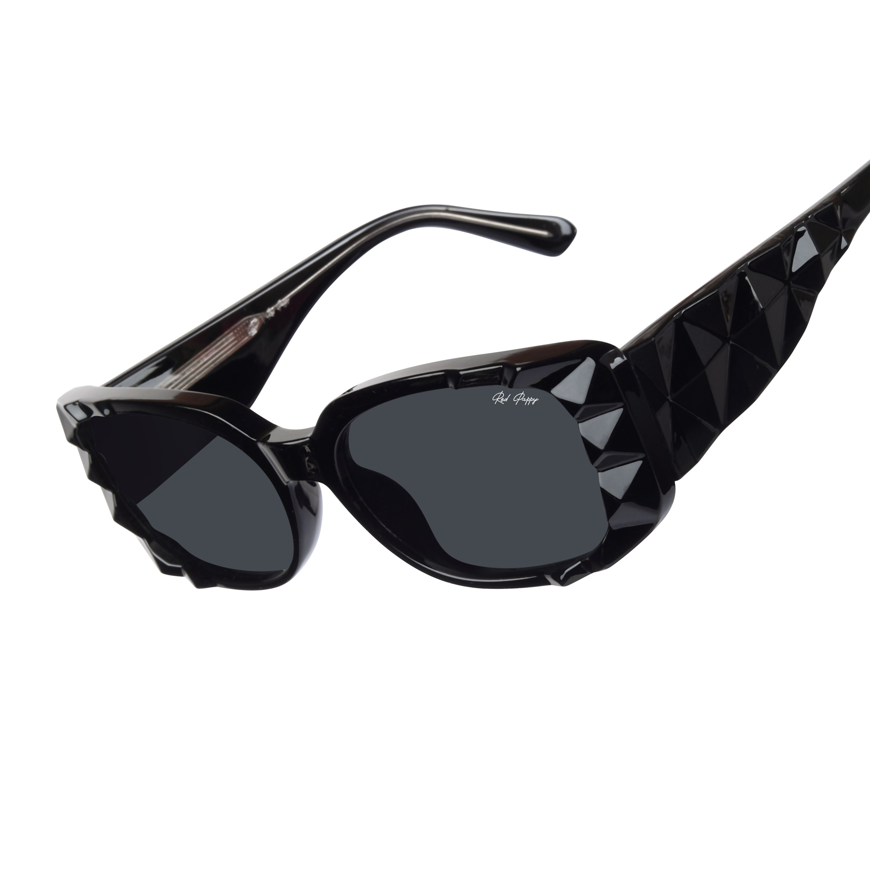 Aetheris Black Rectangle Sunglasses