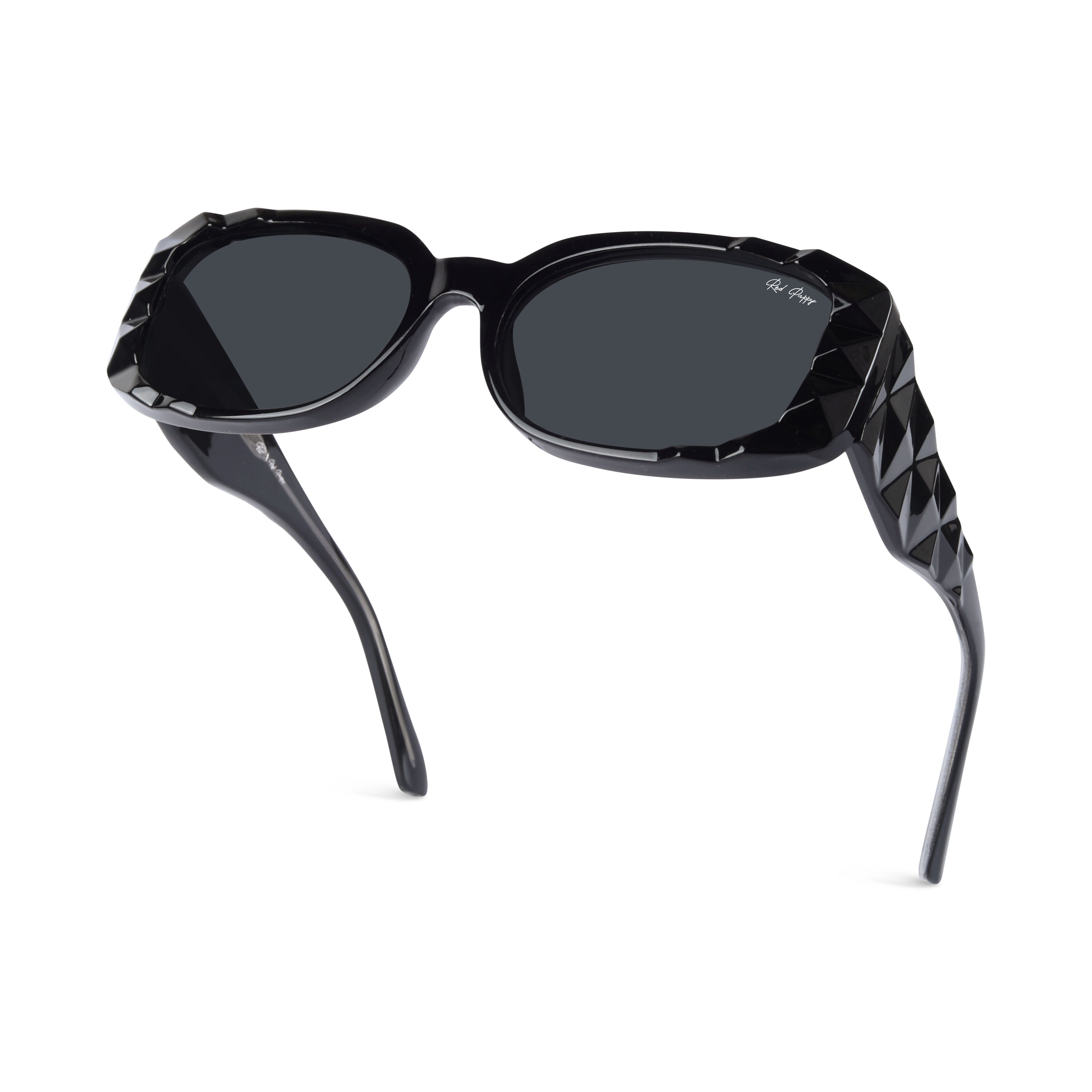 Aetheris Black Rectangle Sunglasses